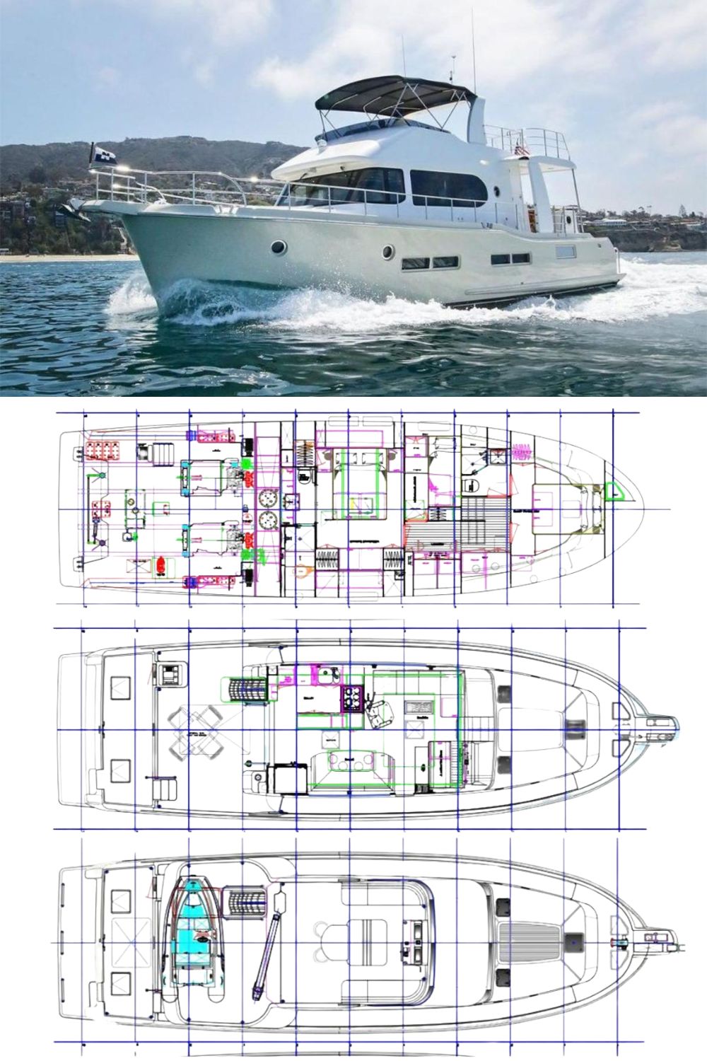 2024 Nordhavn 59 Coastal Pilot (a 59 Ft. Yacht Floor Plan and Design)