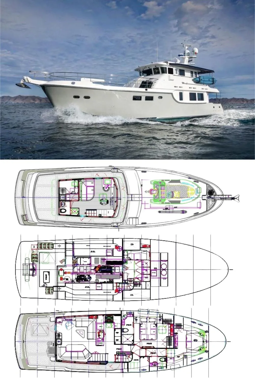 2024 Nordhavn 63 (a 62 Ft. Yacht Floor Plan and Design)