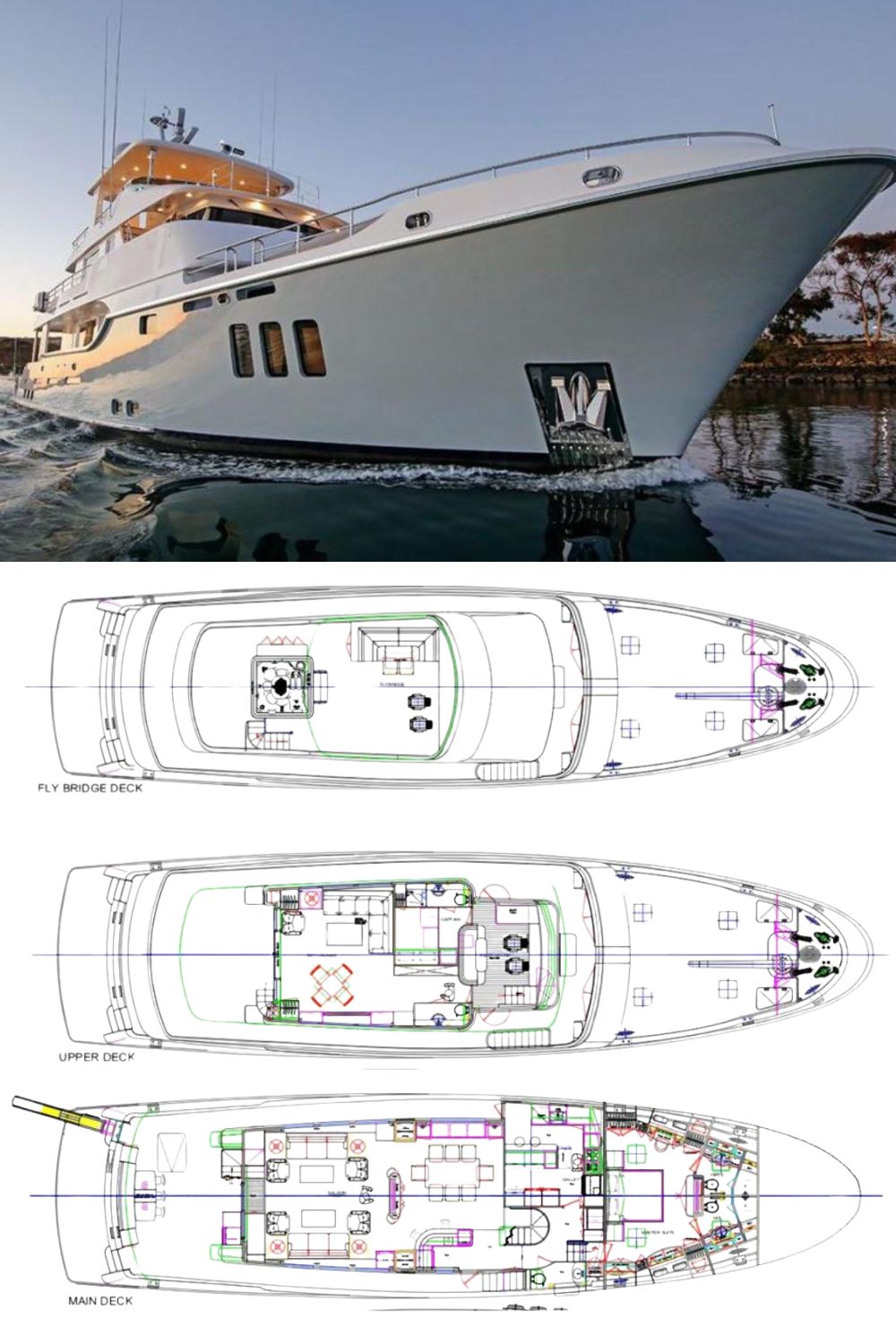 2024 Nordhavn 96 (a 96 Ft. Yacht Floor Plan and Design)