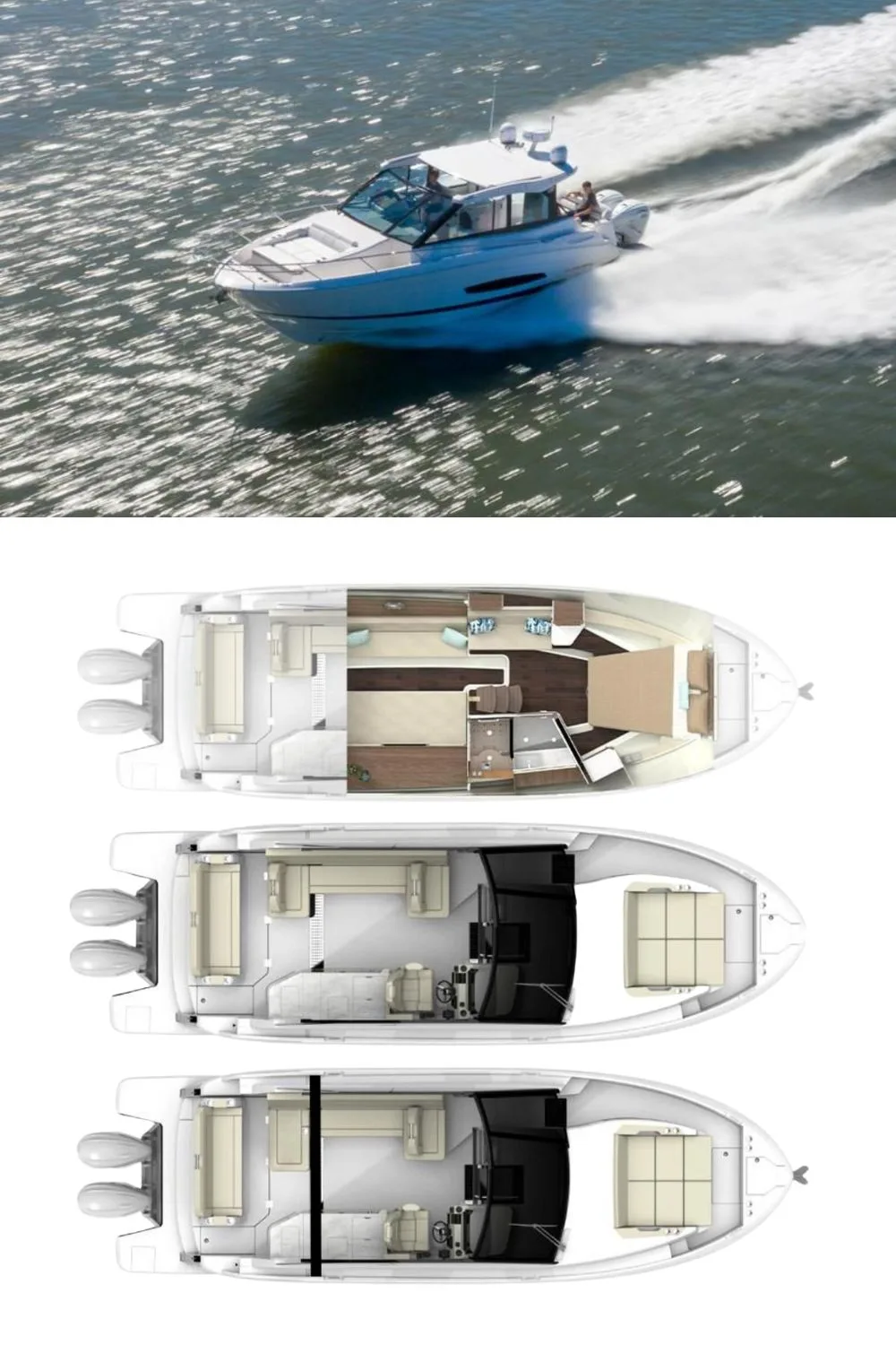 2024 Regal 36 XO (a 37 Ft. Yacht Floor Plan and Design)