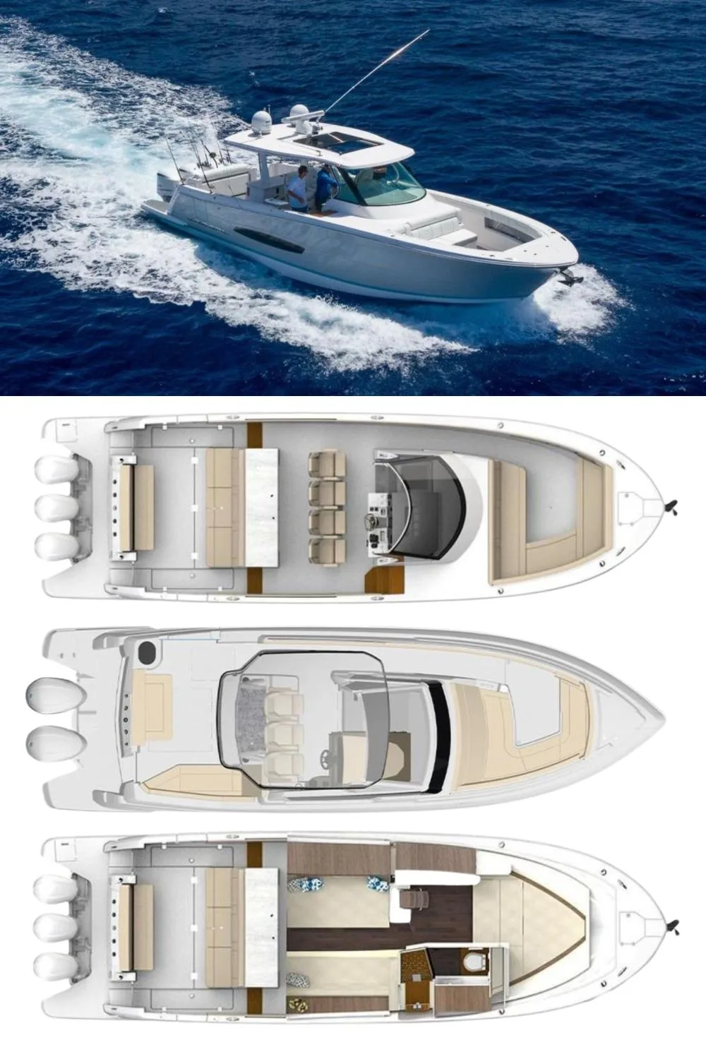 2024 Regal 38 SAV (a 39 Ft. Yacht Floor Plan and Design)