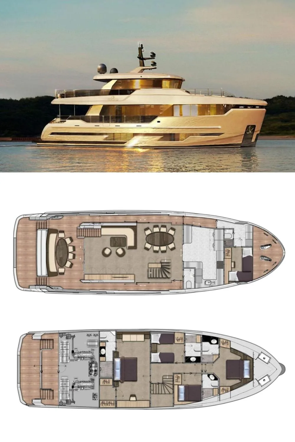 2025 Bering 82 (a 77 Ft. Yacht Floor Plan and Design)