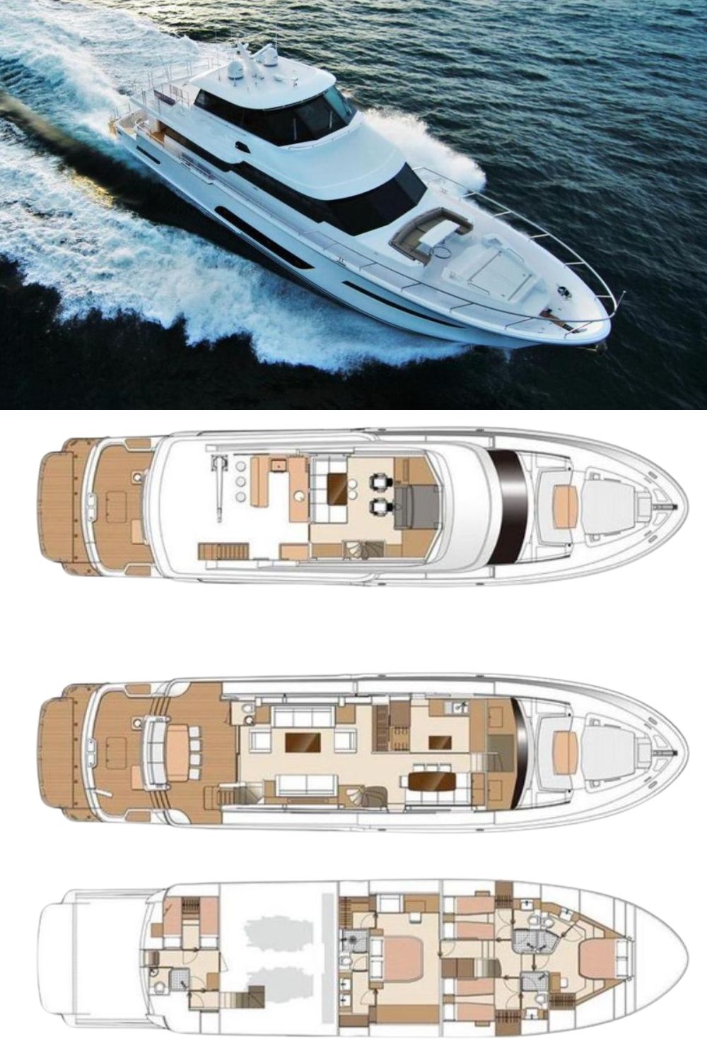 2025 Horizon V80 (81 Ft. Yacht Floor Plan and Design)