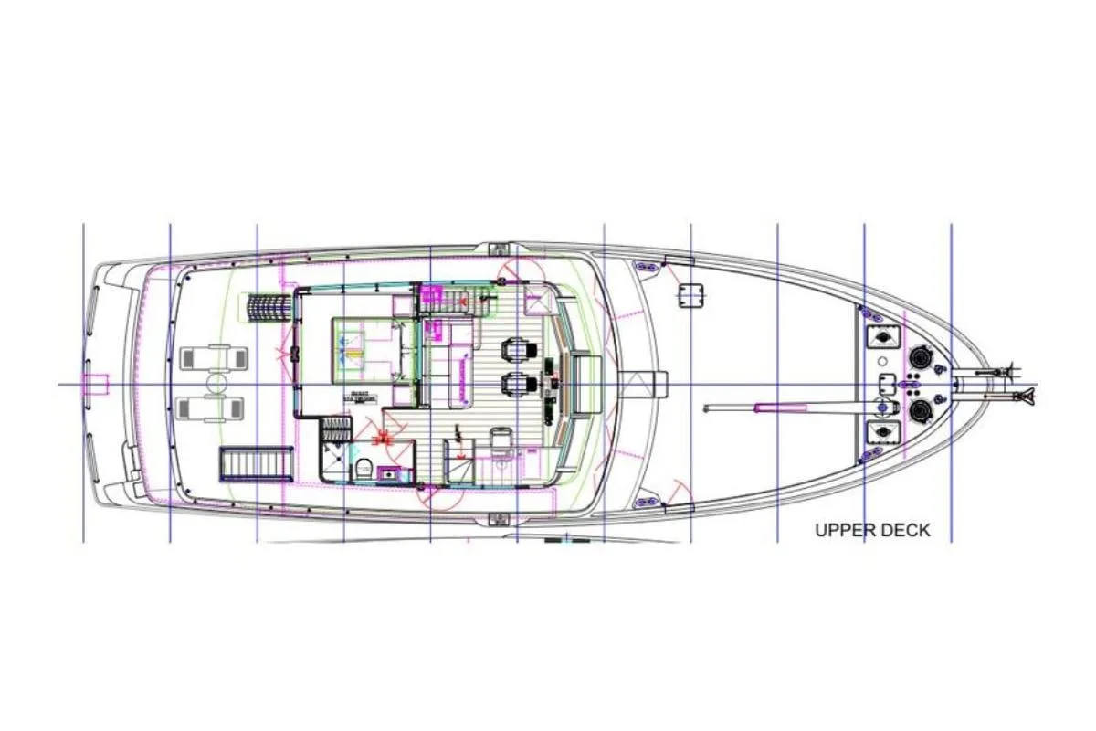 Upper deck plan