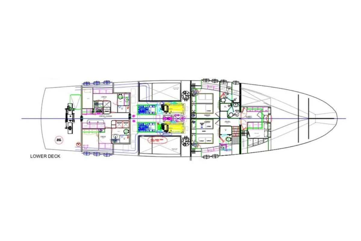 Lower deck plan