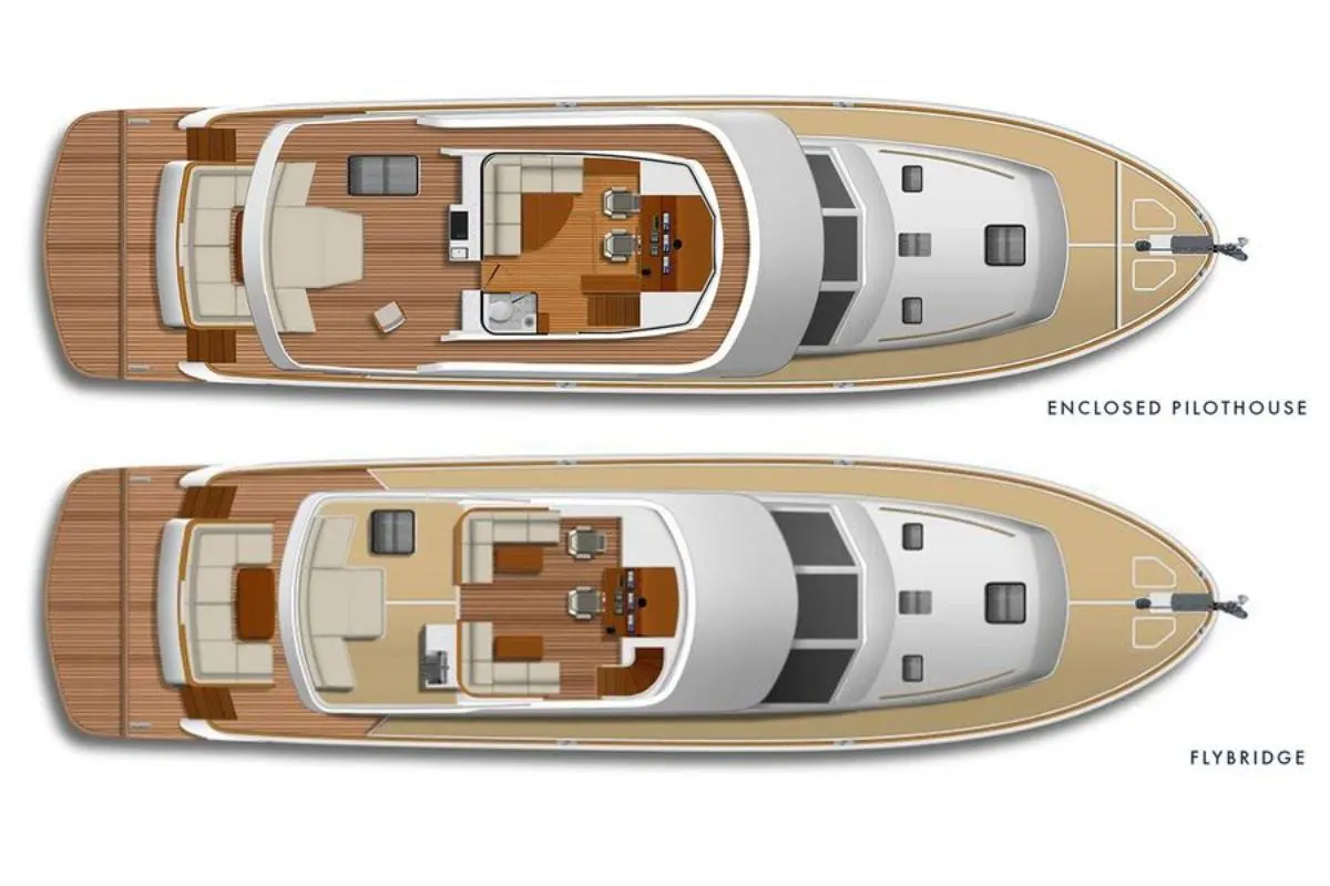 Enclosed Pilothouse and Flybridge