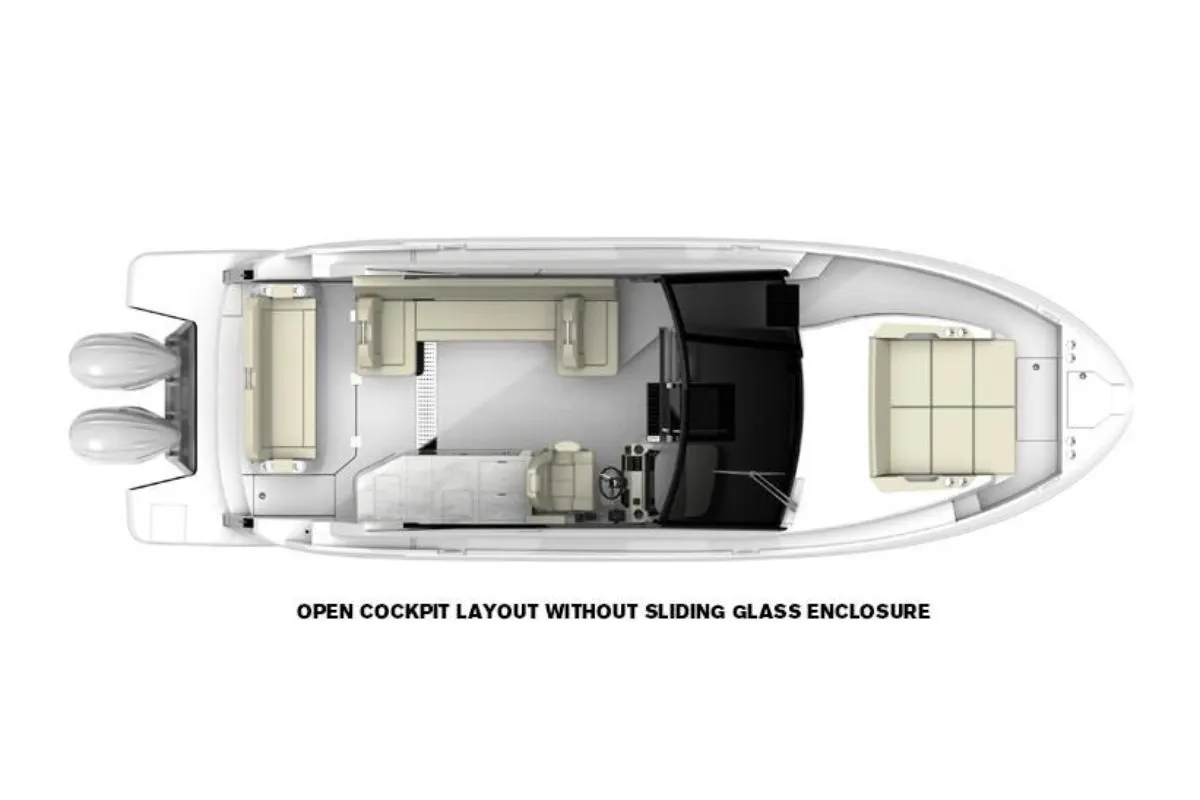 Open cockpit layout