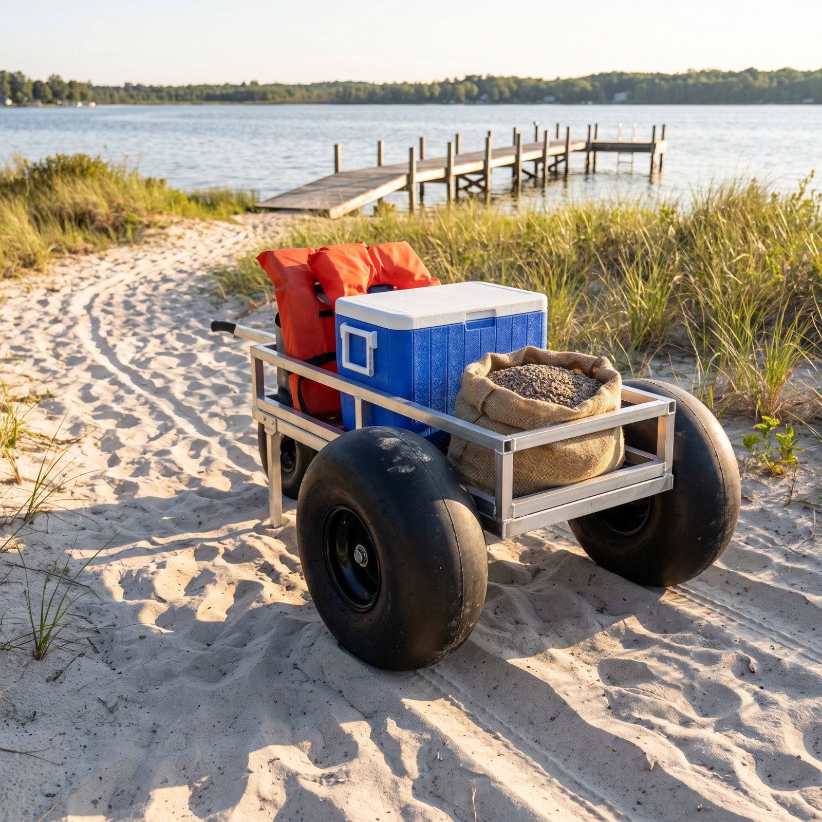 A Balloon-Tire Cart for Sand, Gravel, and Soft Ground