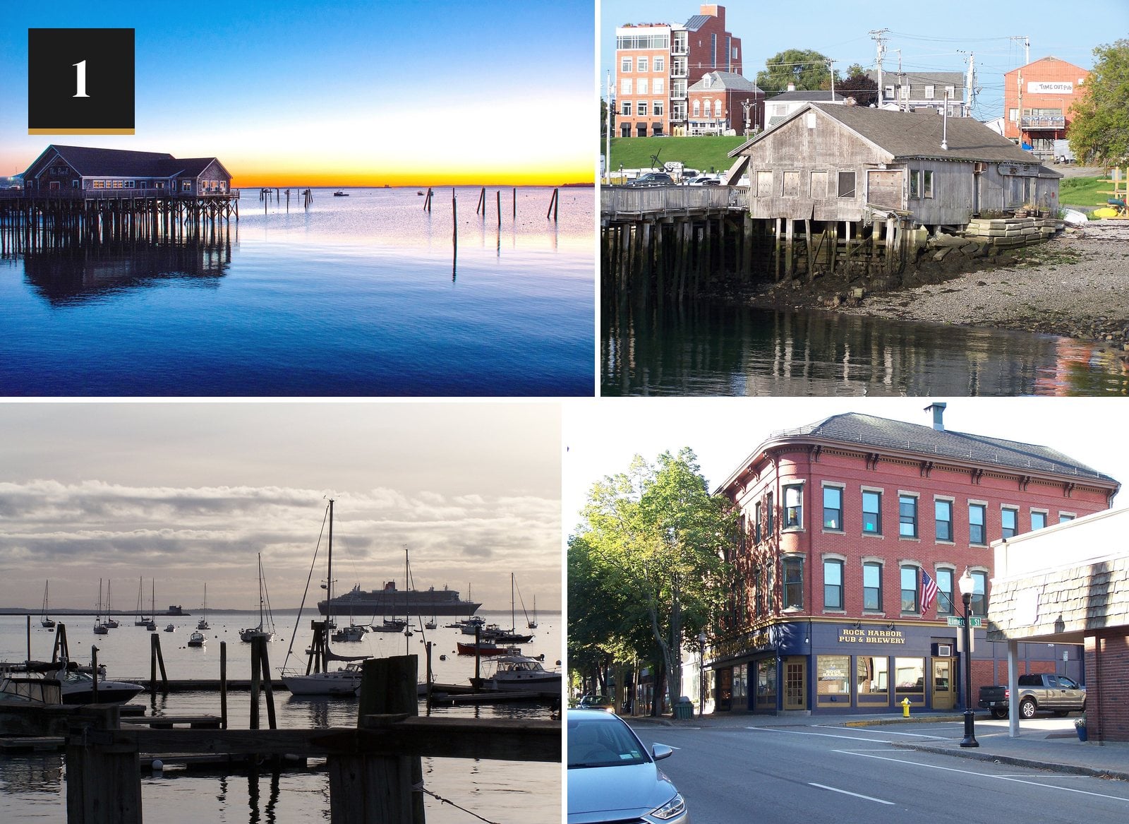 The waterfront in Rockland, Maine