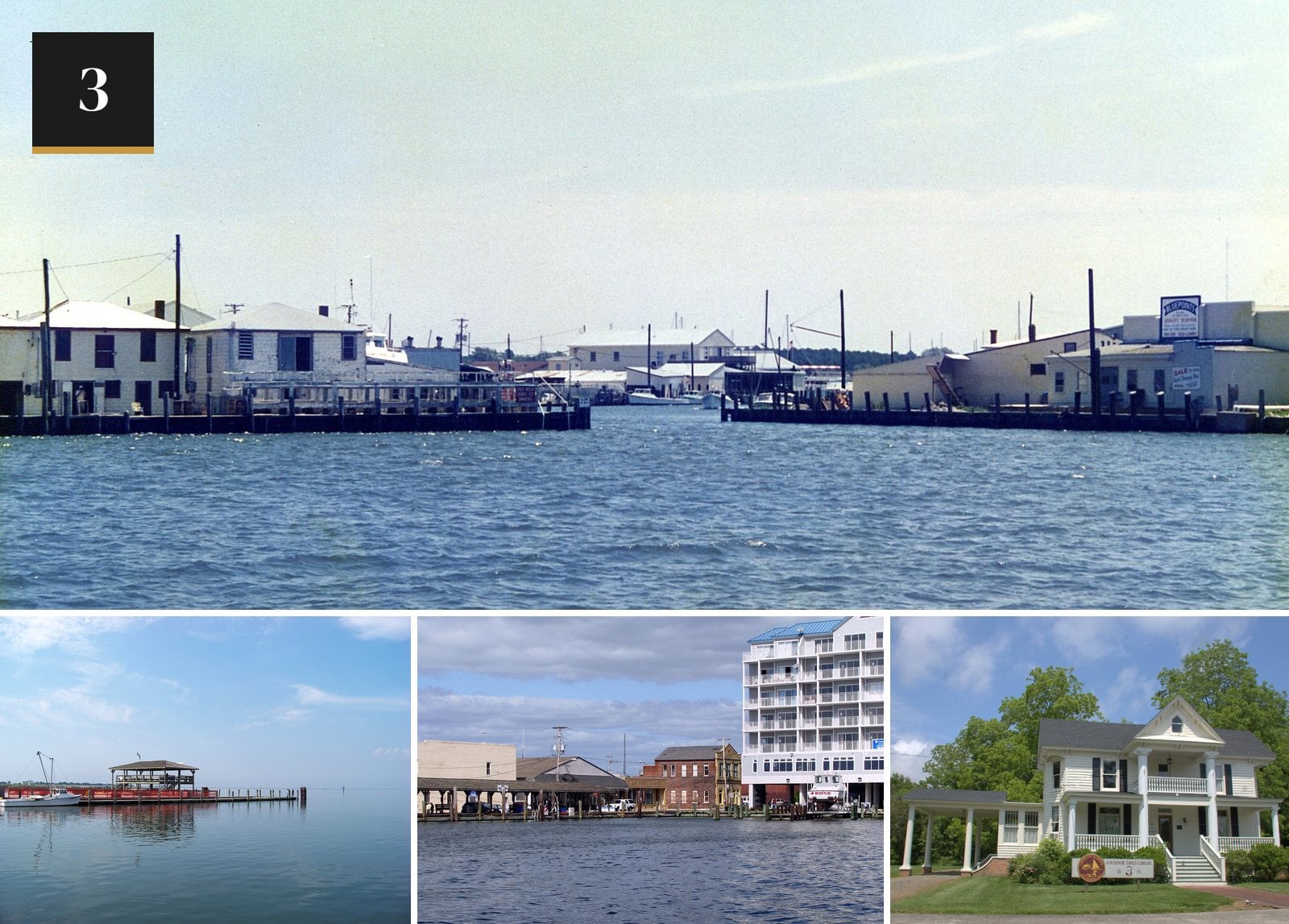 The waterfront in Crisfield, Maryland