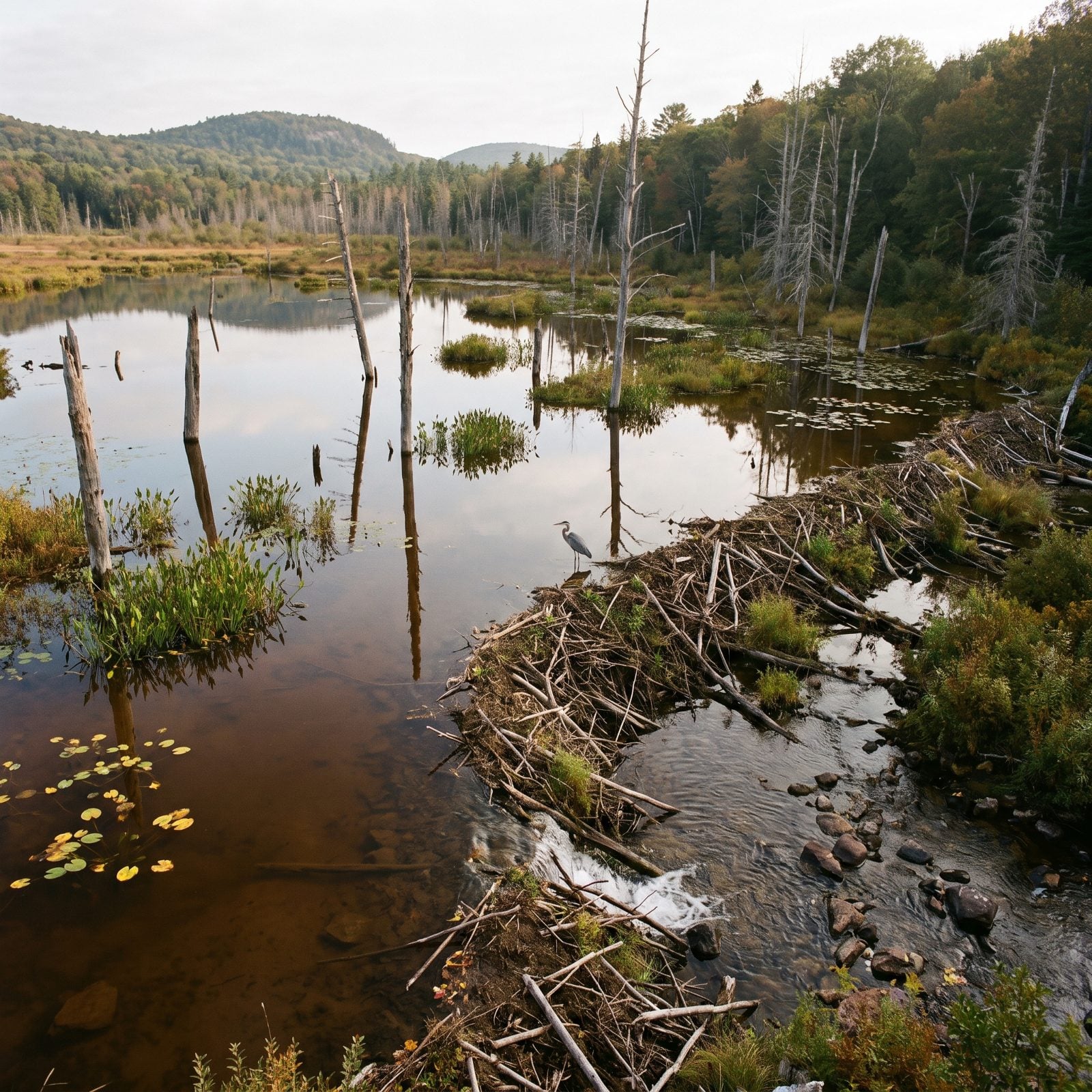 A Beaver Wetland Doing the Filtering Upstream