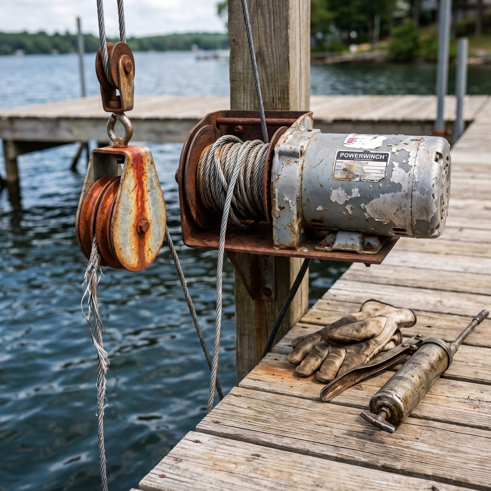 Boat-Lift Cable, Motor and Pulley Service