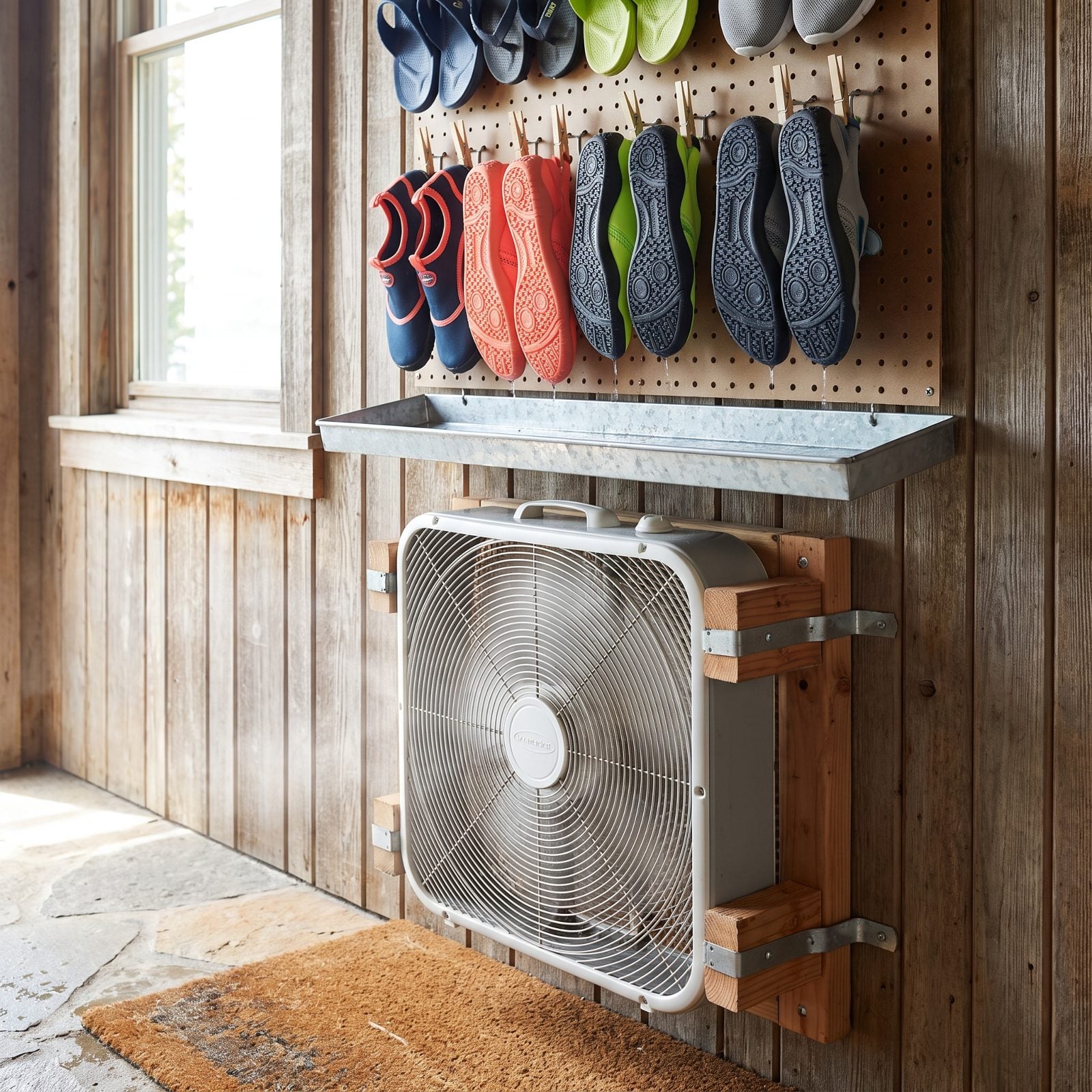 Build a Box-Fan Drying Wall for Water Shoes