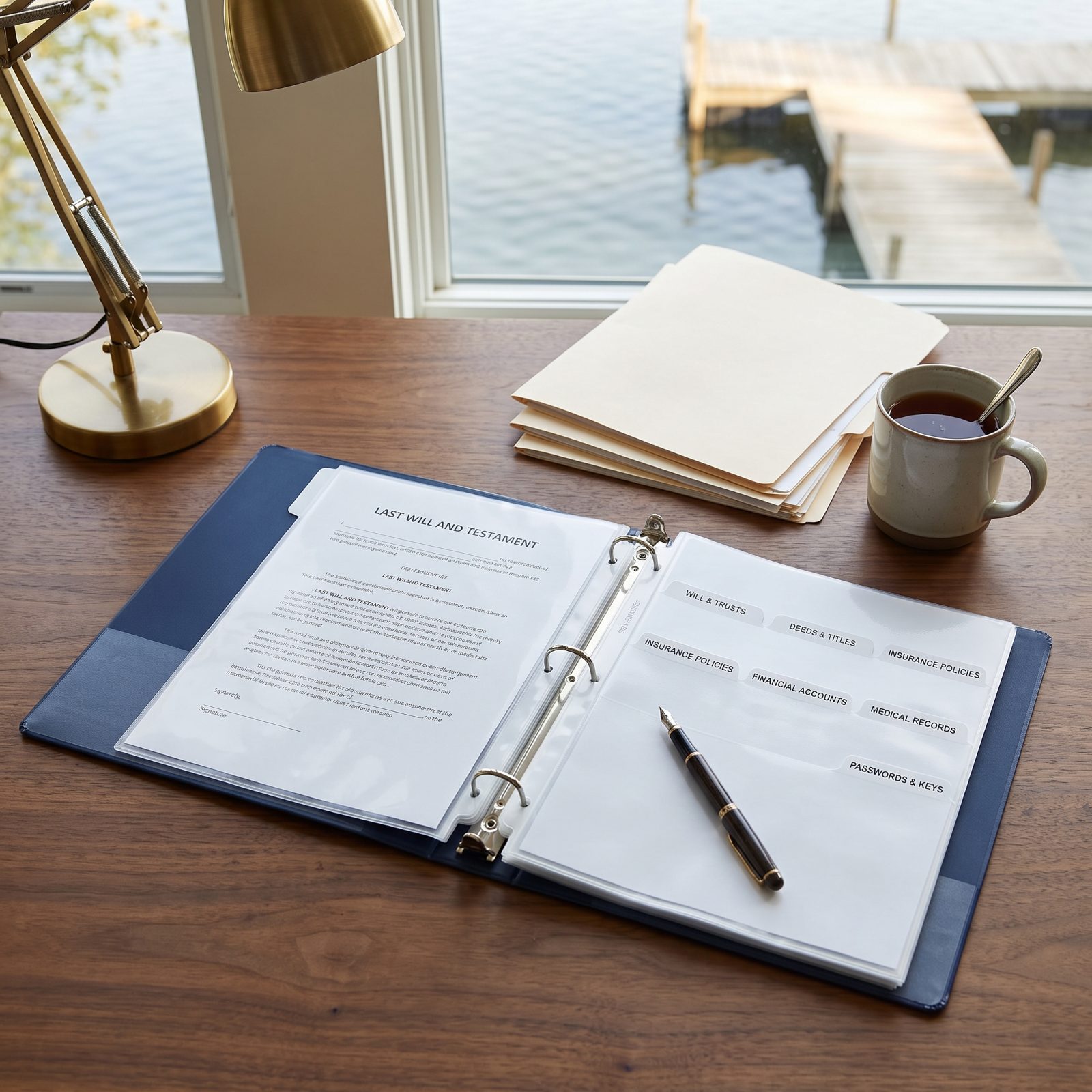 A Clearly Labeled Legacy Binder for Essential Documents