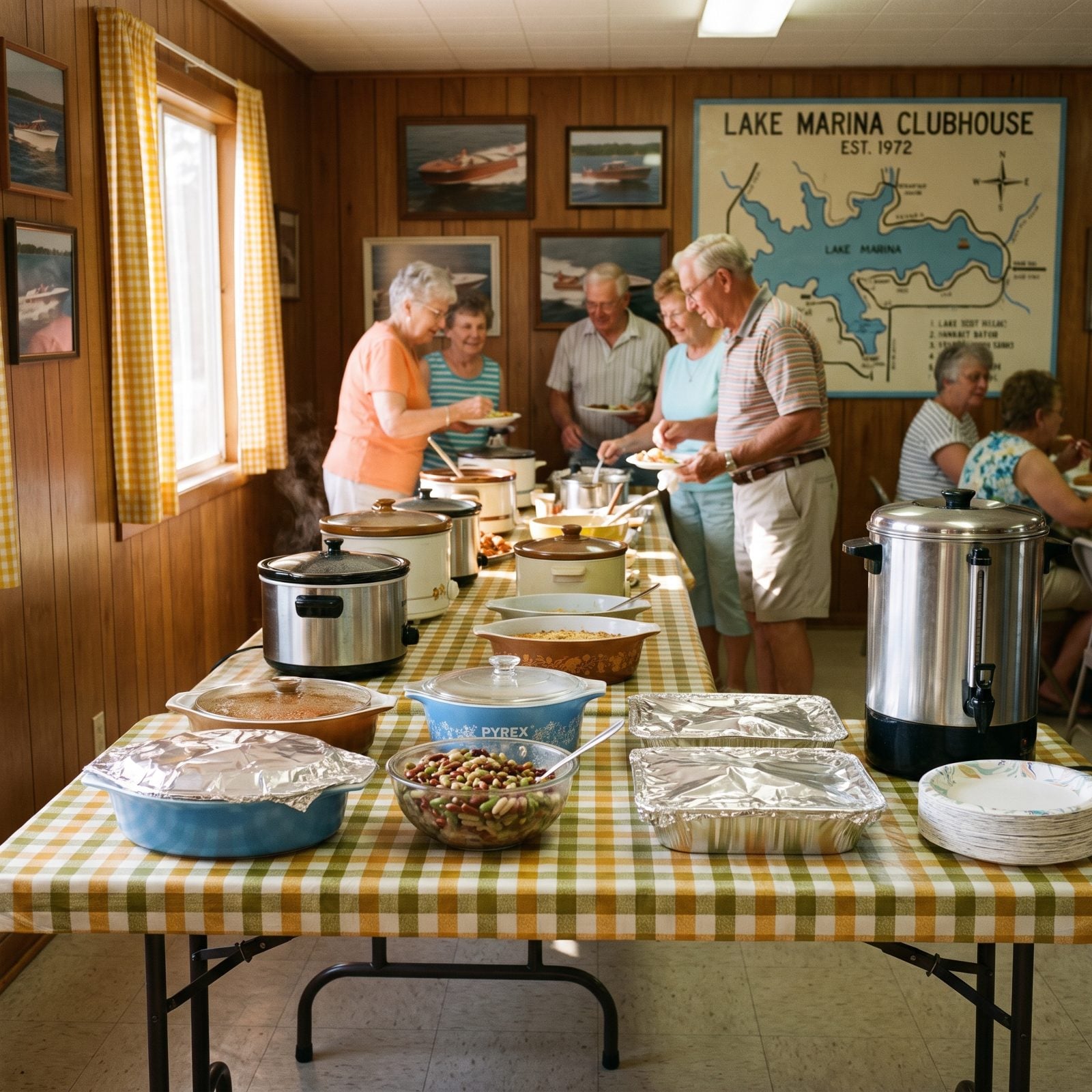 Clubhouse Potlucks With Mismatched Crockpots