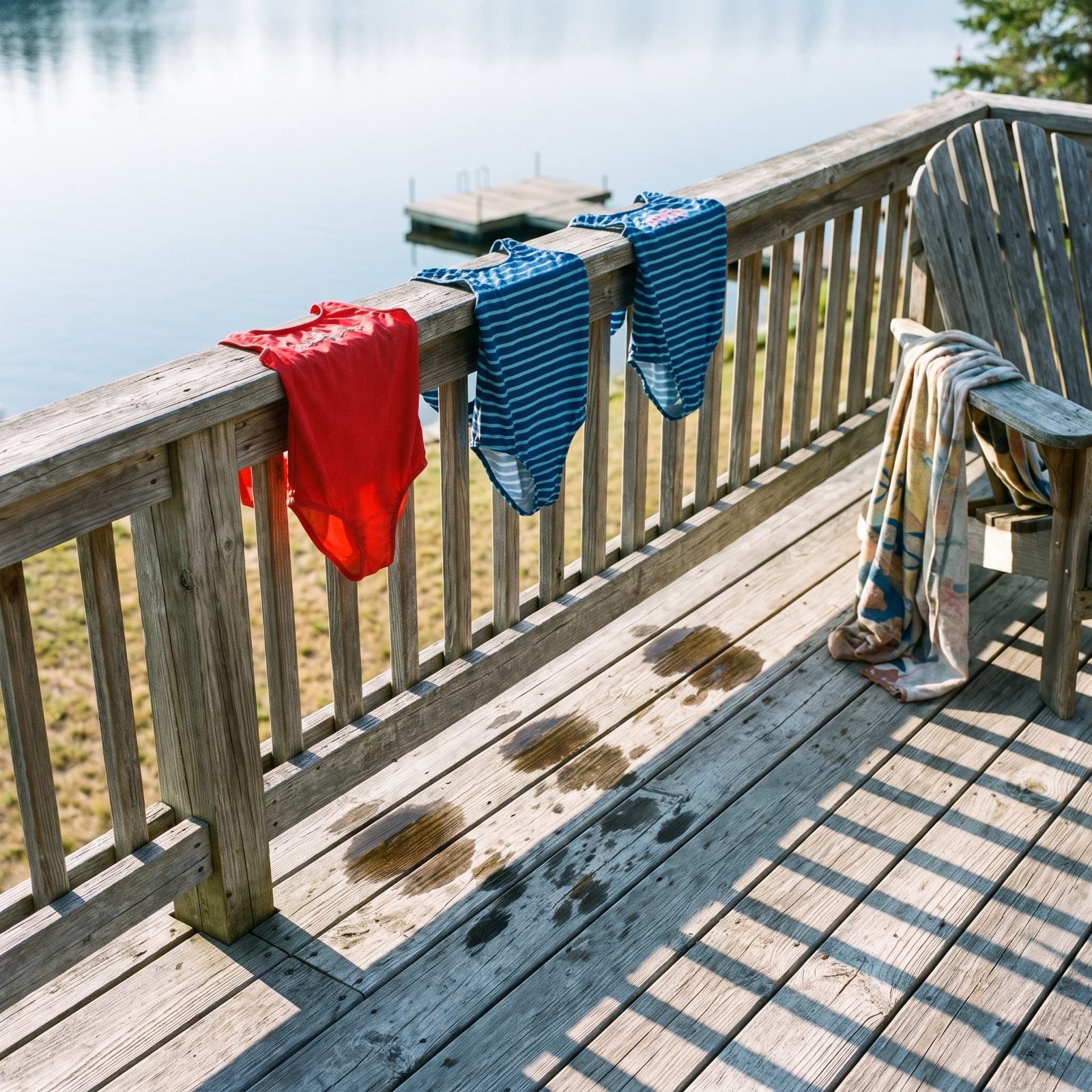 The Cold Slap of a Wet Swimsuit Still Hanging on the Deck Rail