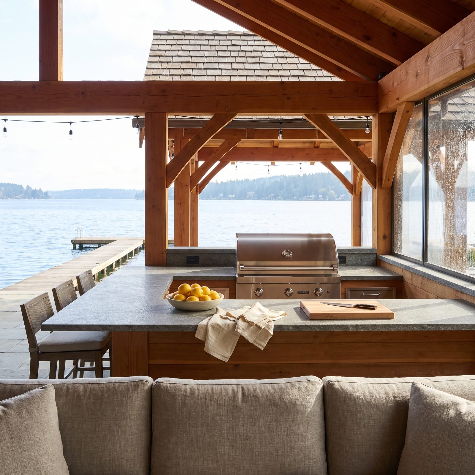 A Covered Outdoor Kitchen