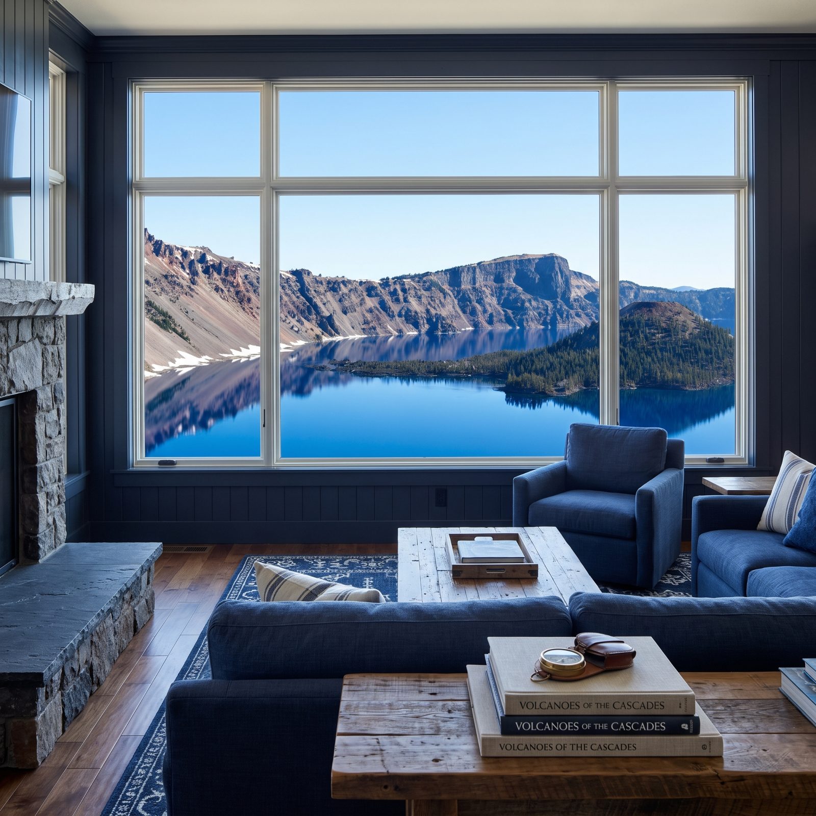 Crater Lake, Oregon, Deep Sapphire Trapped Inside a Collapsed Volcano