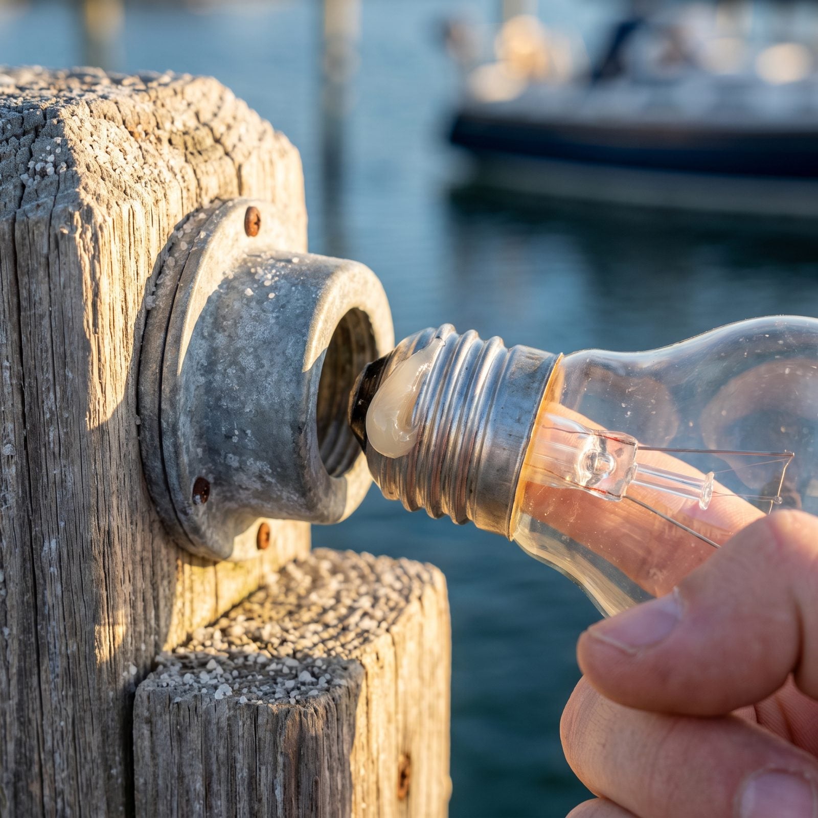 Dab Dielectric Grease on Exterior Bulb Bases and Plugs