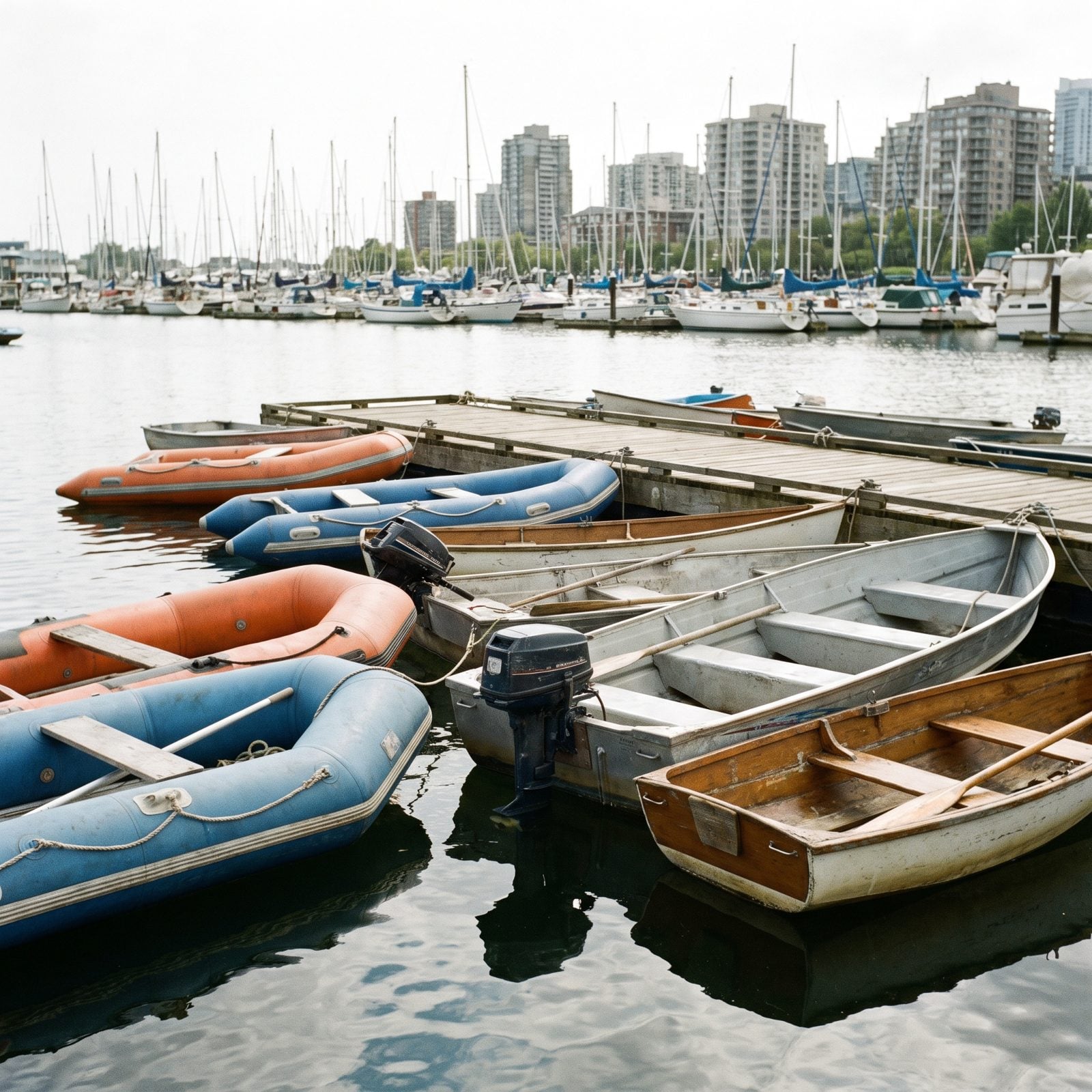 A Dinghy Dock Crowded With Tiny Tenders