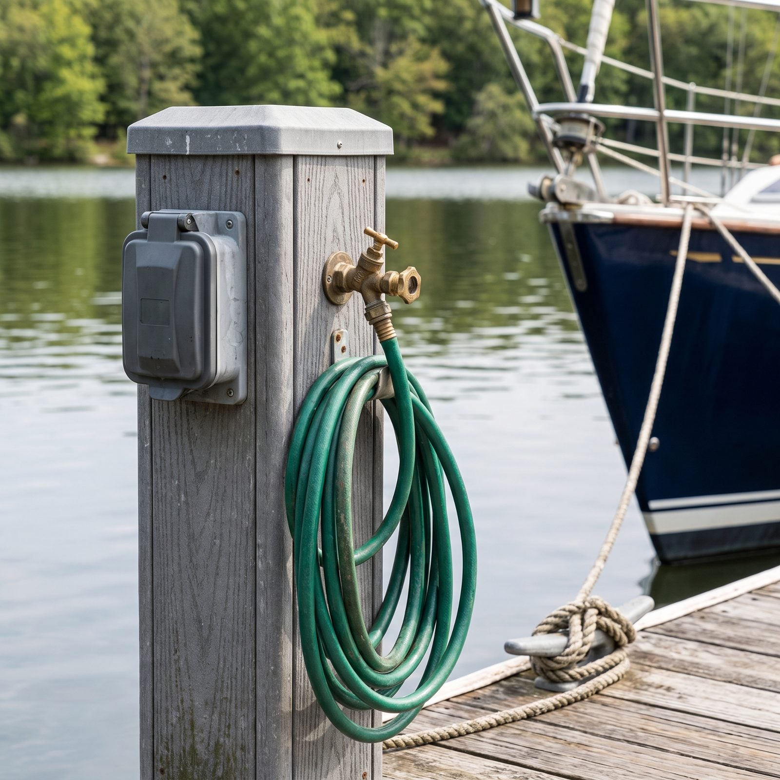 Dockside Power and Fresh Water