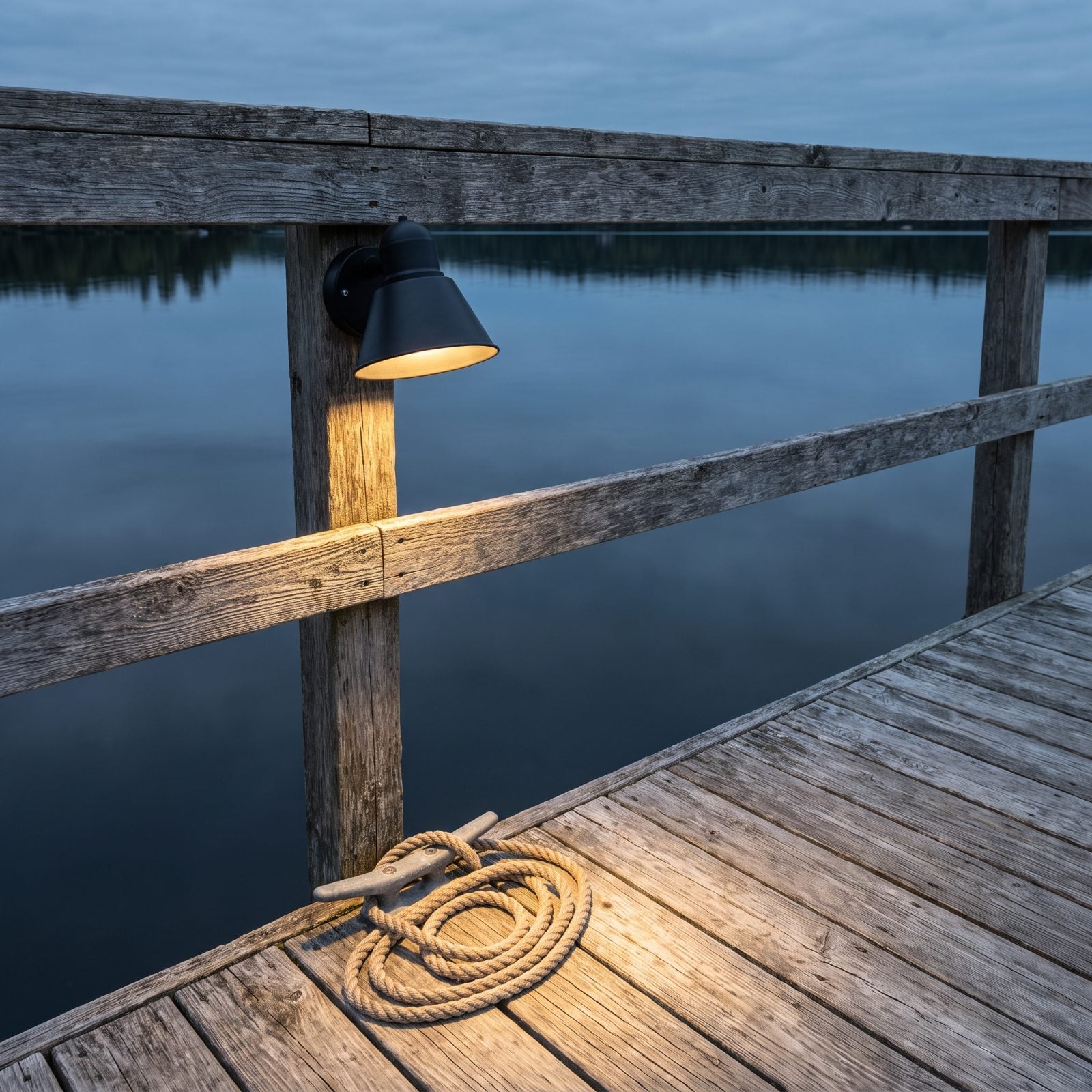 Downward-Shielded Fixtures Along the Shoreline