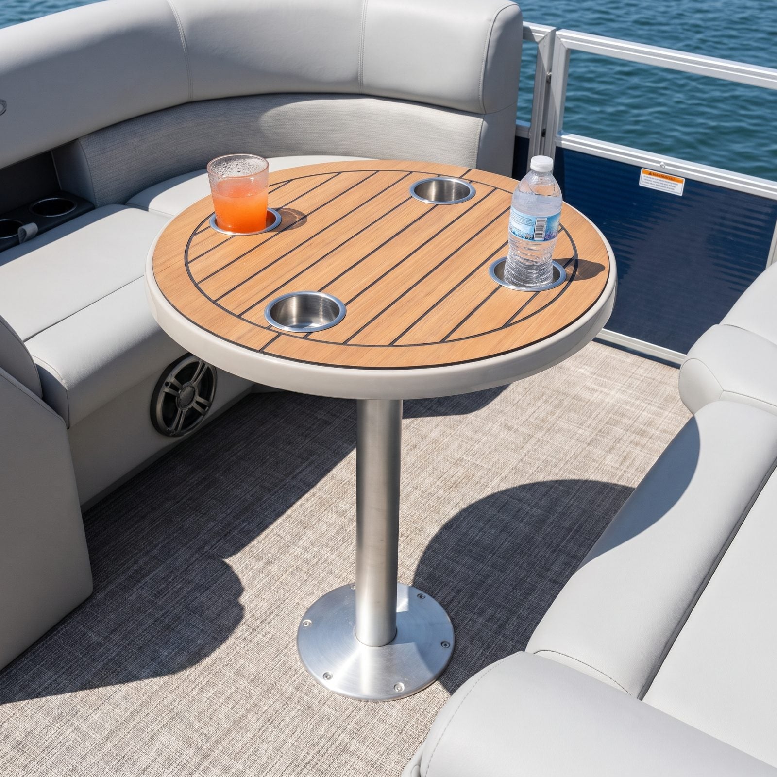 Drop In a Removable Table With Recessed Drink Holders