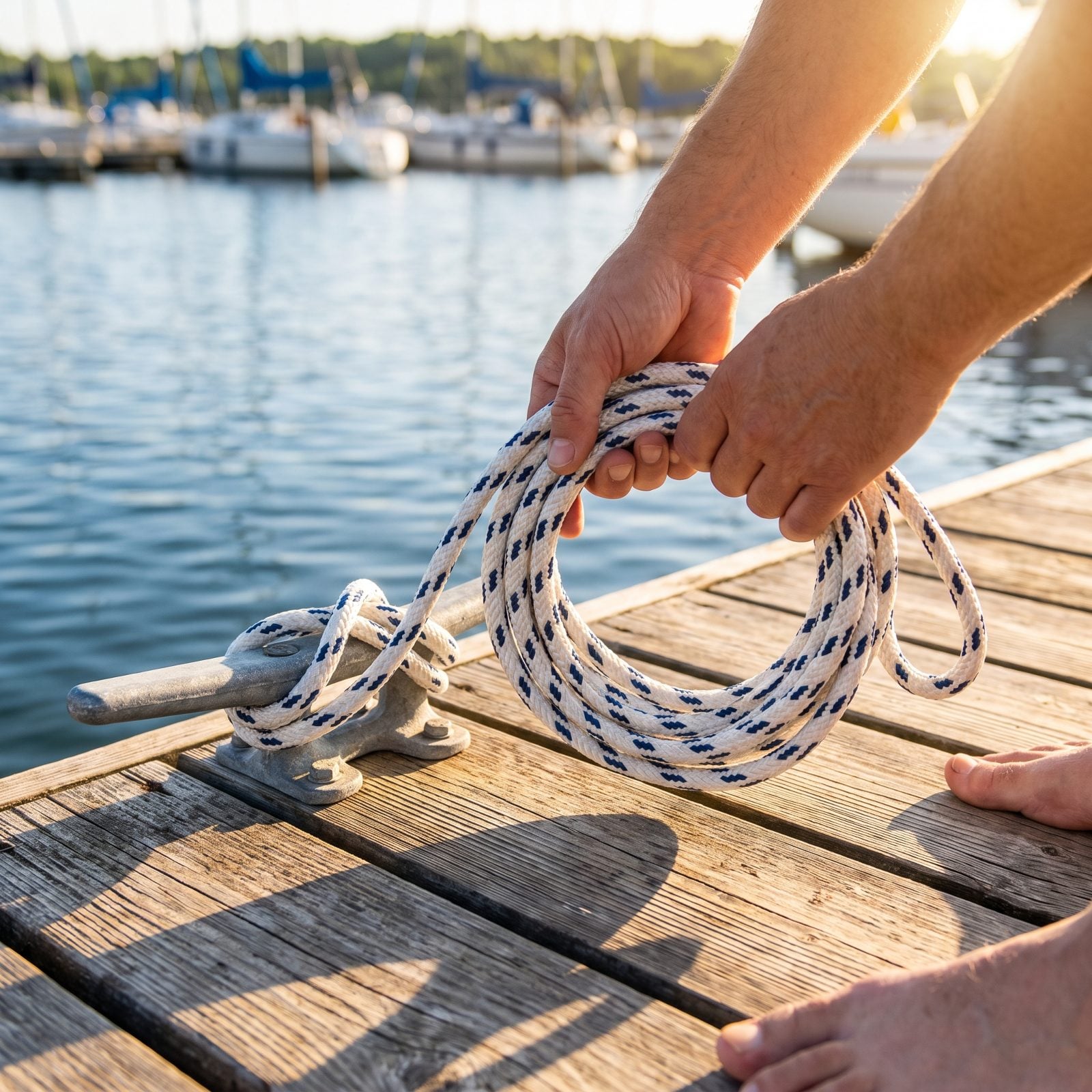 Face the Cleat-Horn Openings Away From Bare Toes When Coiling Lines