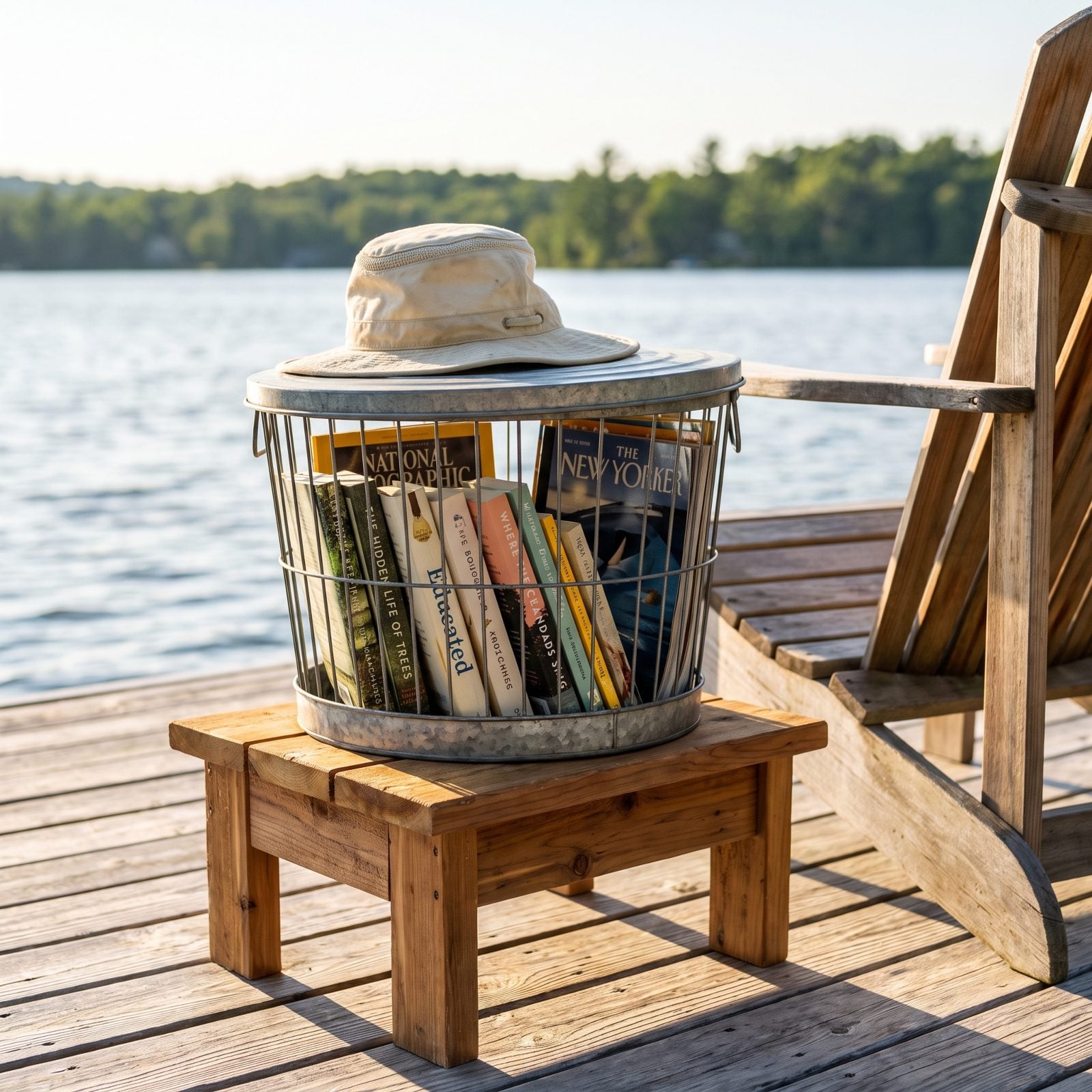 Fill a Weatherproof Basket With Short Vacation Reads
