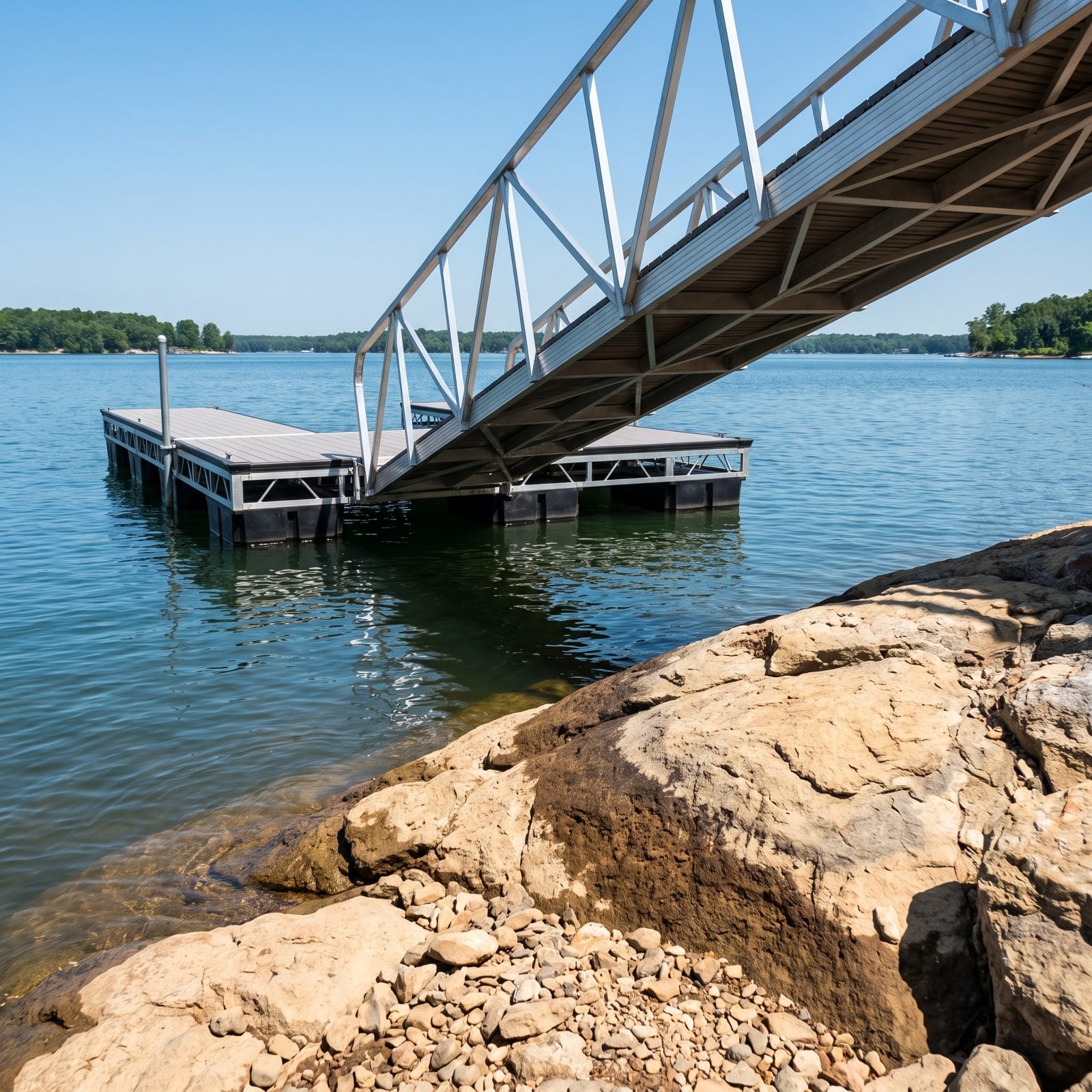 Floating Docks Need Enough Travel for the Lake's Full Level Range