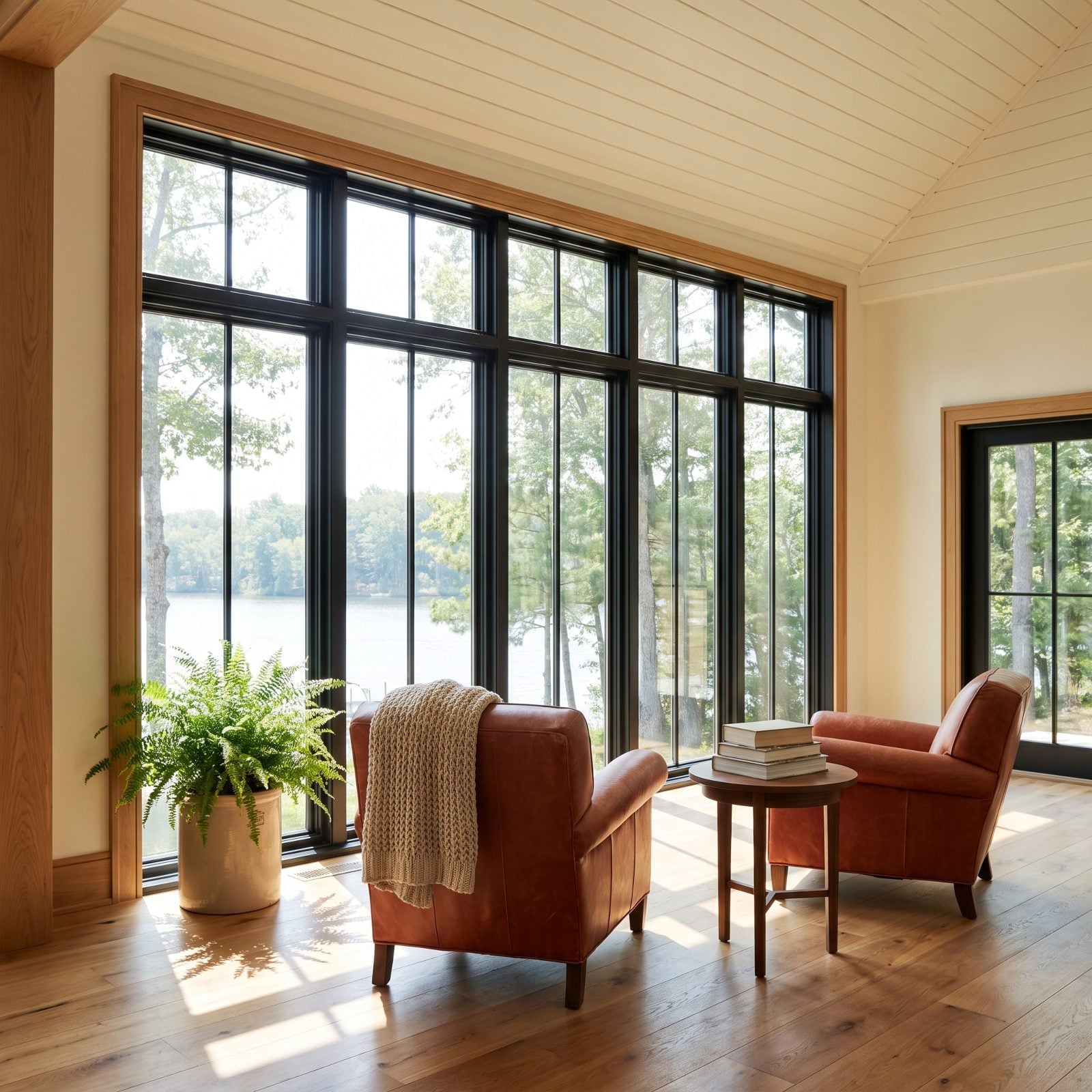 Floor-to-Ceiling Lake-Facing Windows