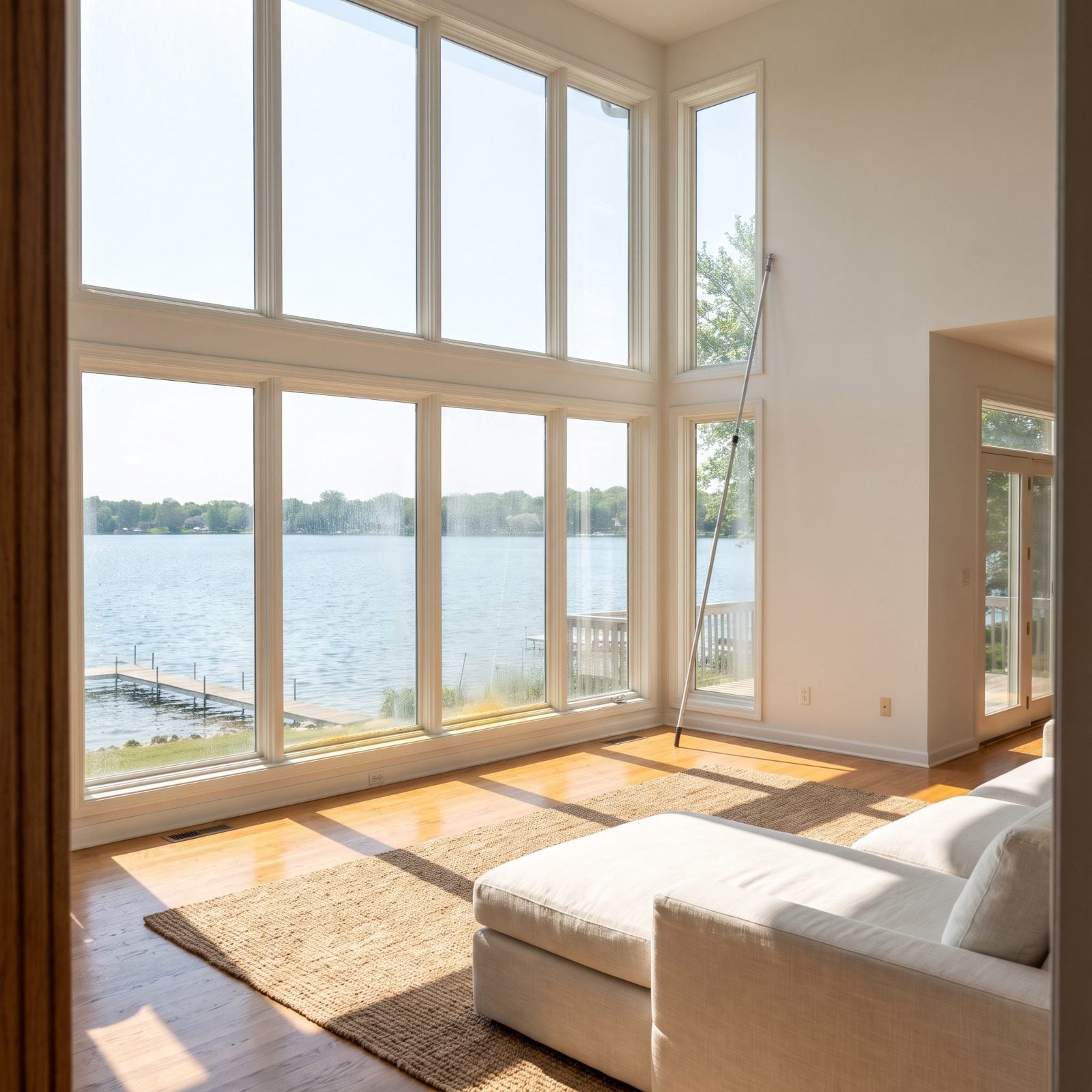 Floor-to-Ceiling Lakefront Windows