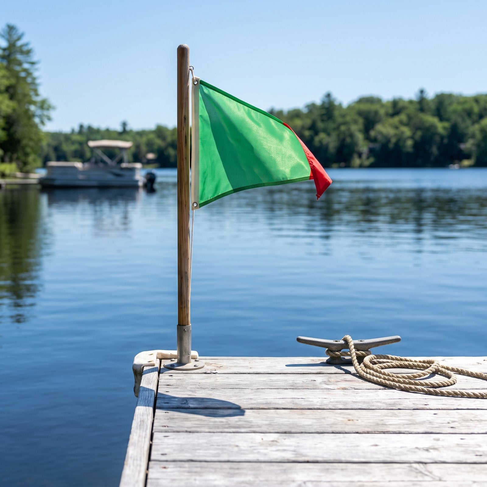 Fly a Reversible Dock Pennant to Signal Open or Closed Plans