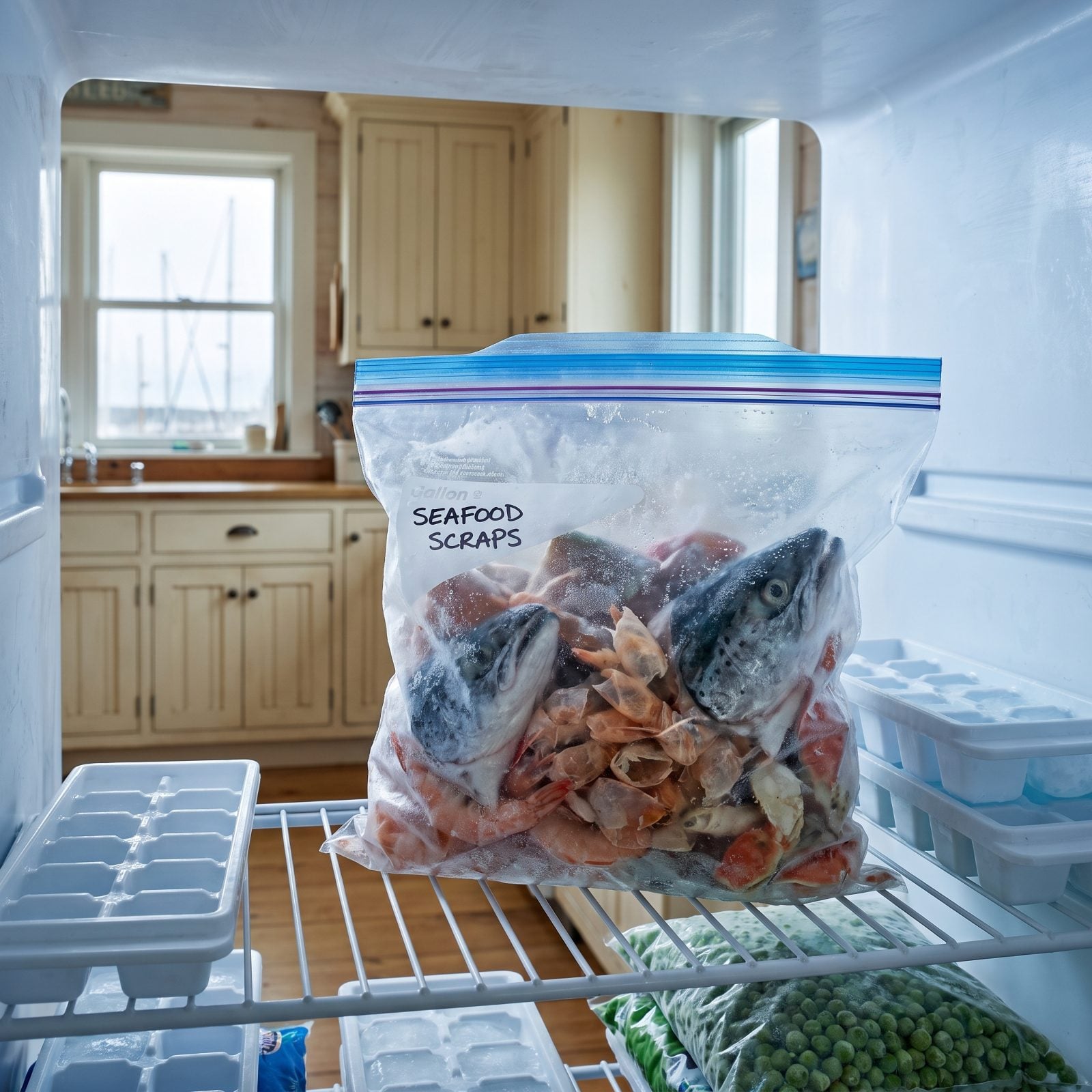 Freeze Seafood Scraps Until Collection Day