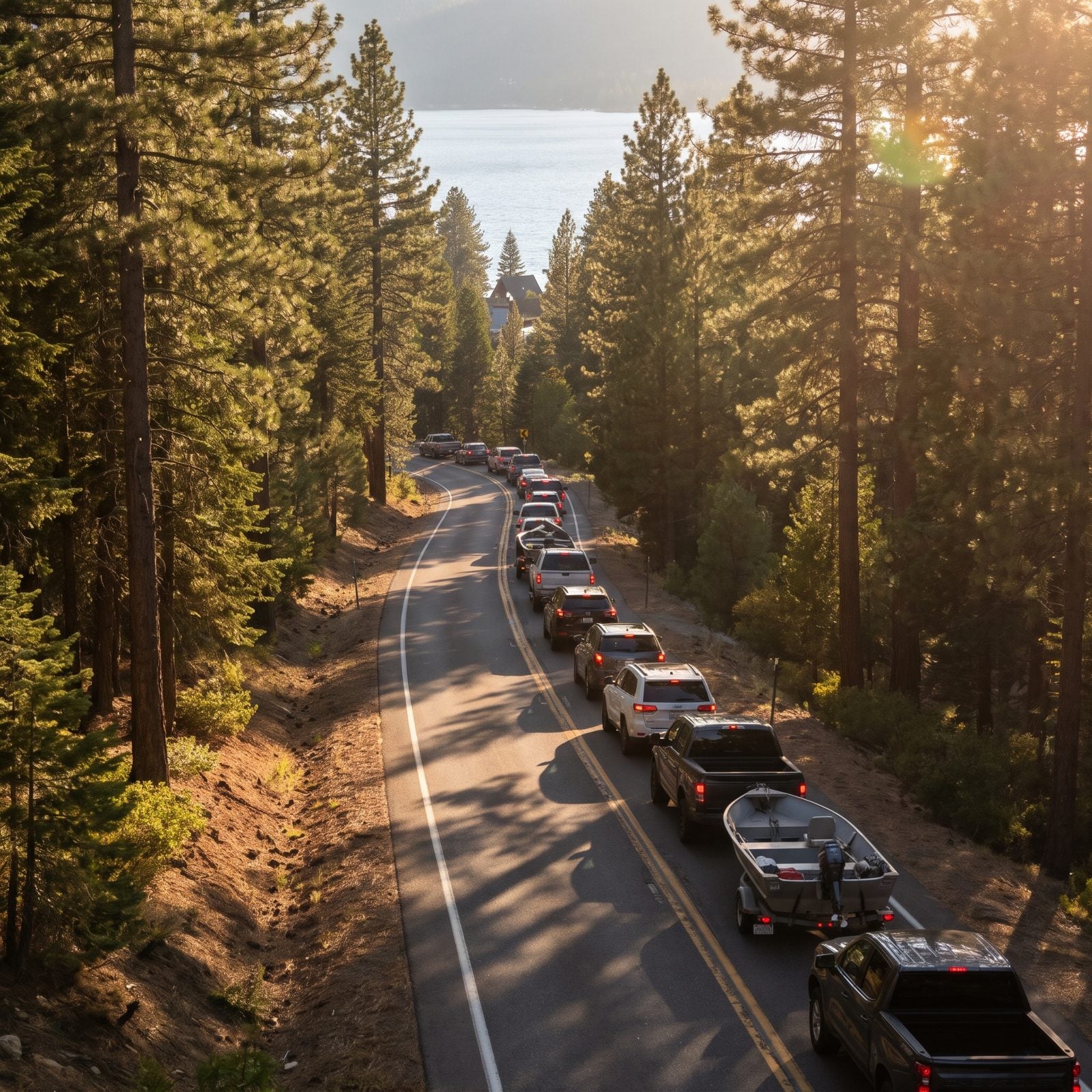 Friday Traffic Makes Your Long-Distance Lake Romance Complicated