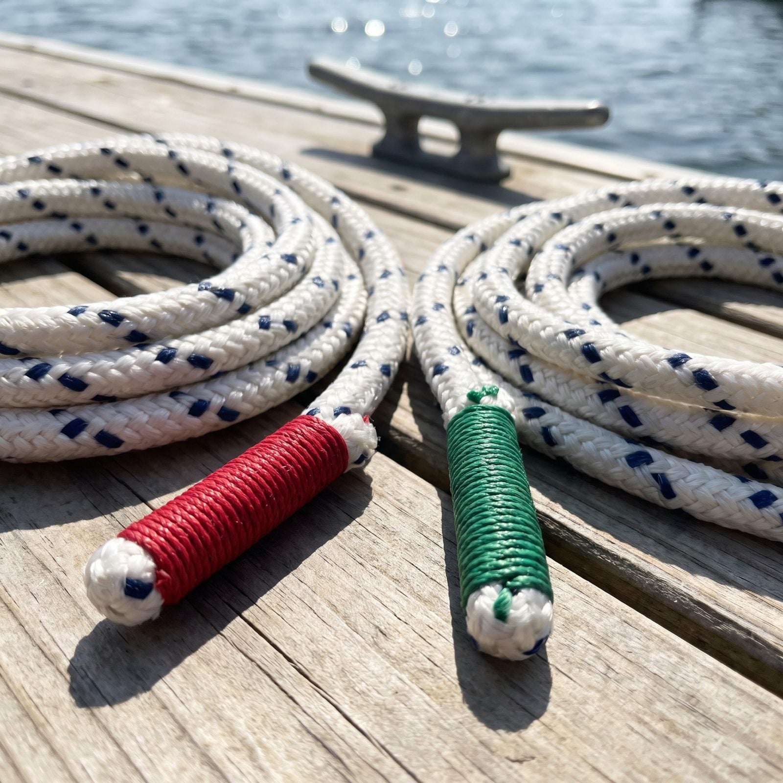 Give Port and Starboard Dock Lines Different Colored Whippings