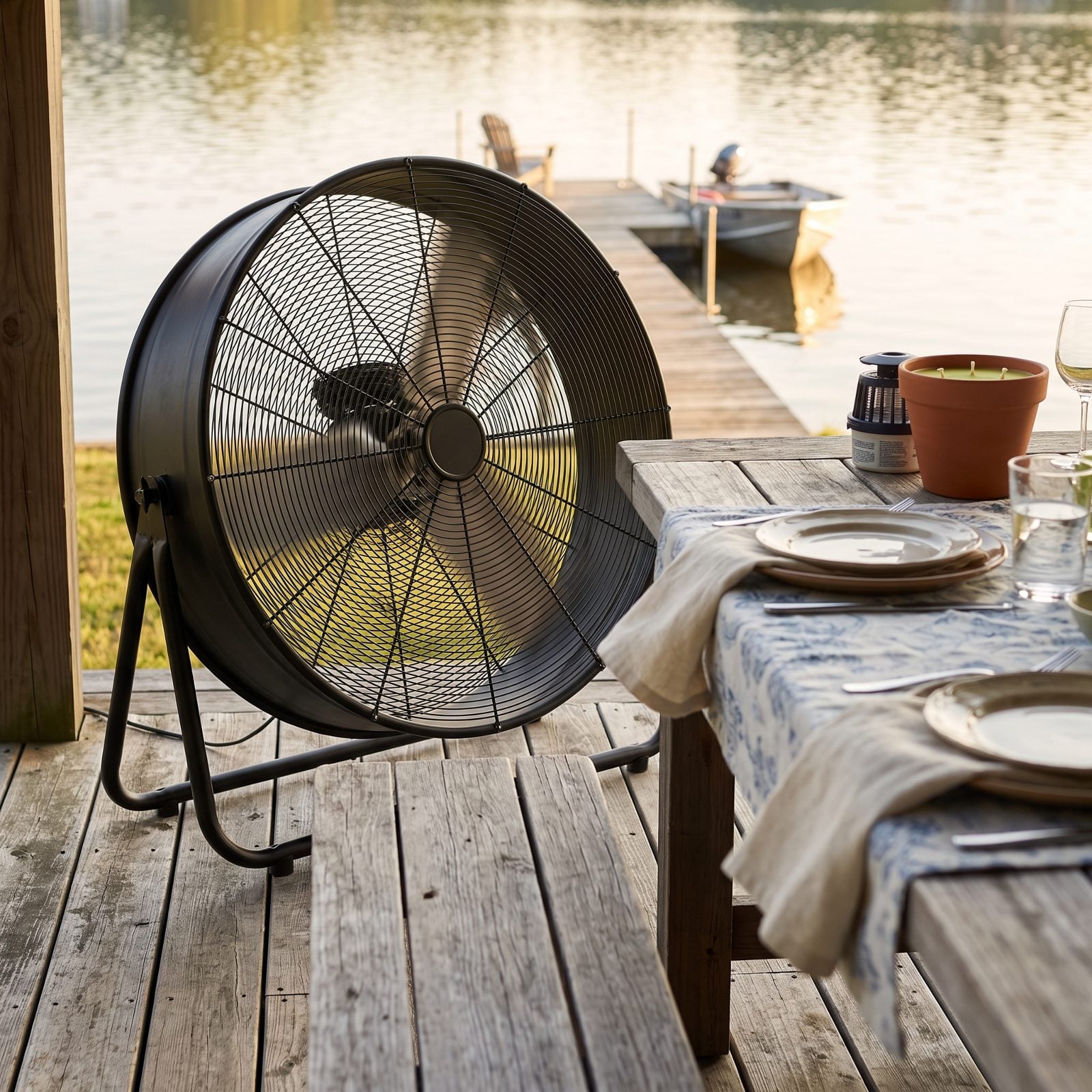 A High-Velocity Porch Fan for Flying Insects