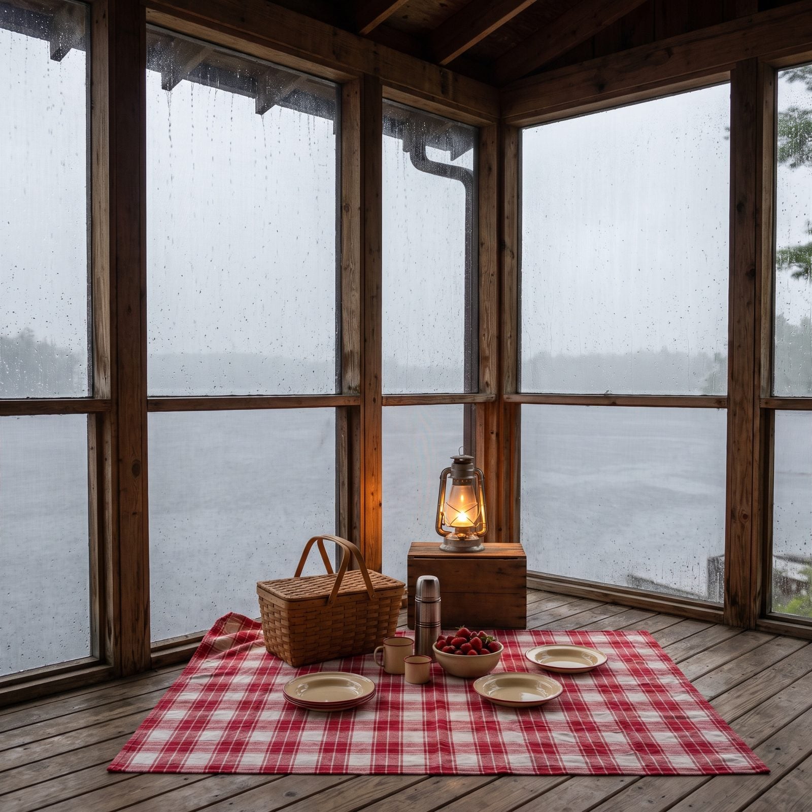 Hold Rainy-Day Picnics on the Screened Porch