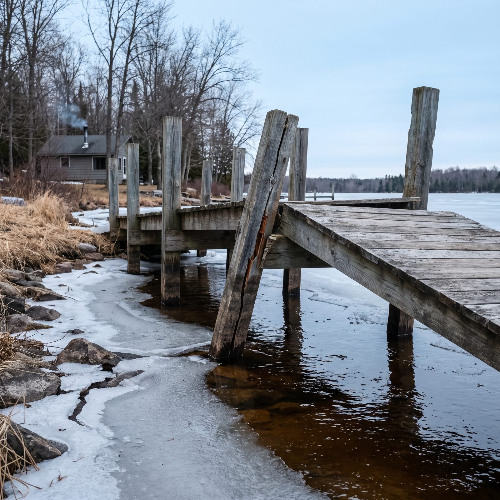 Ignoring Ice Damage to Docks and Pilings