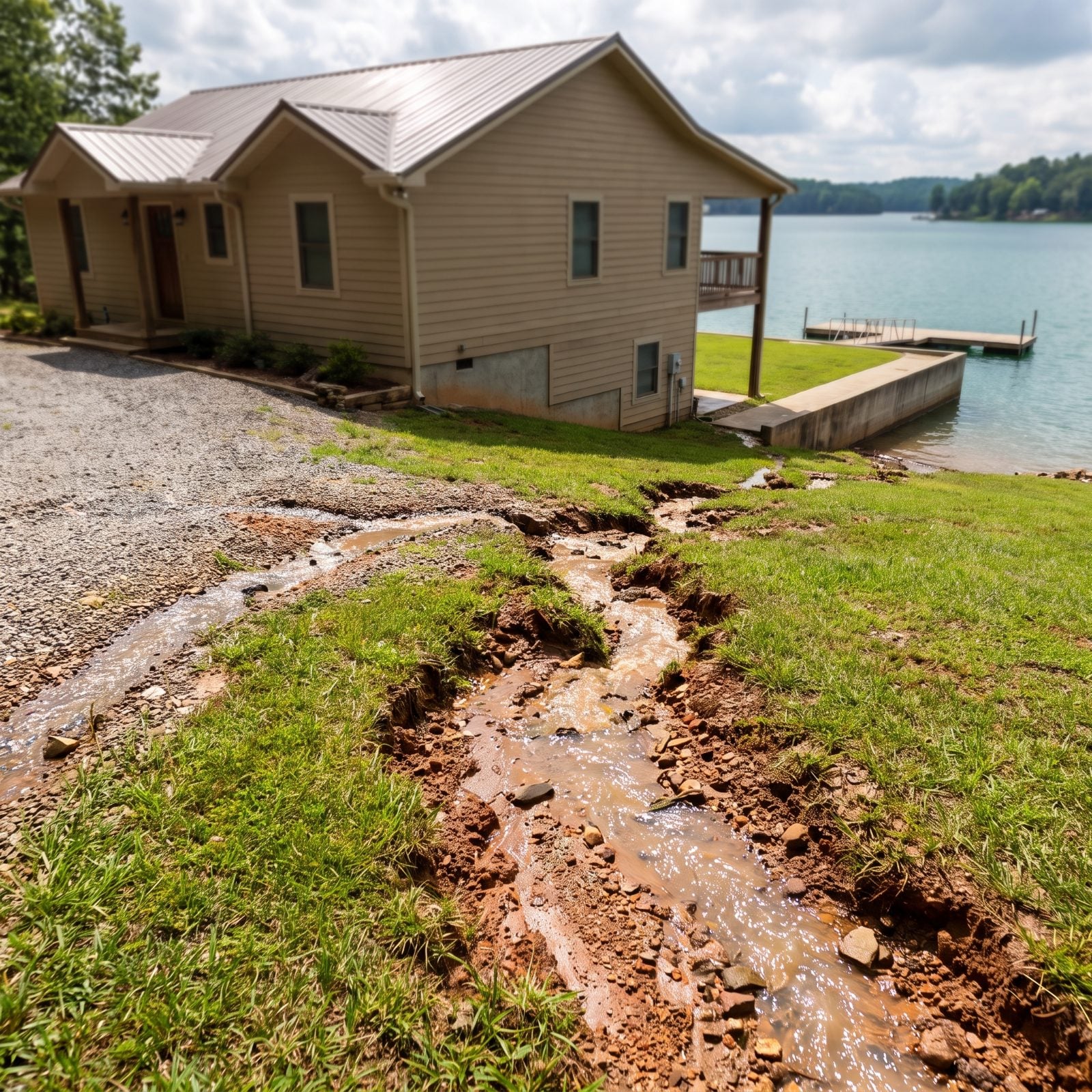 Ignoring Stormwater Flow Across the Property