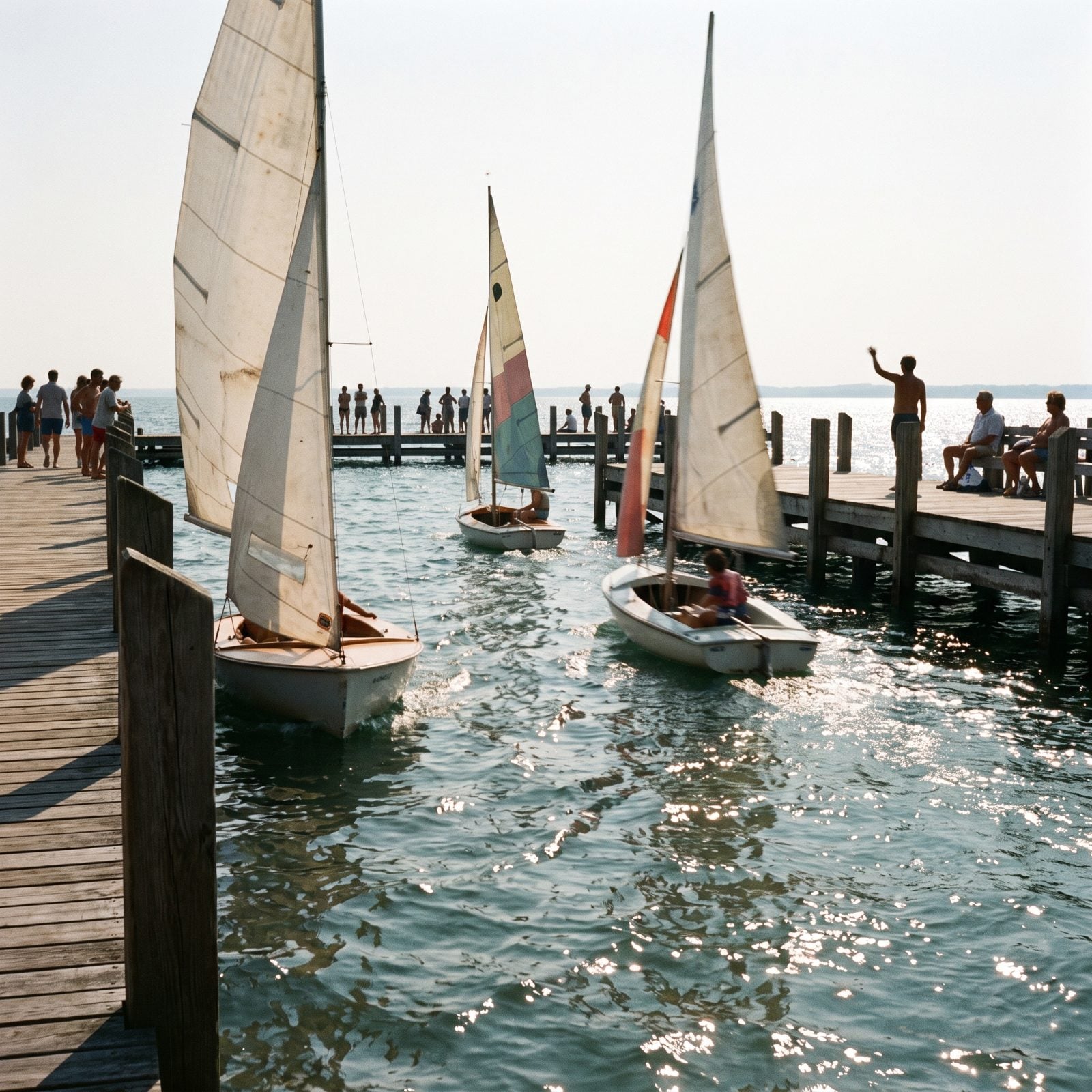 Informal Dinghy Races Between the Docks