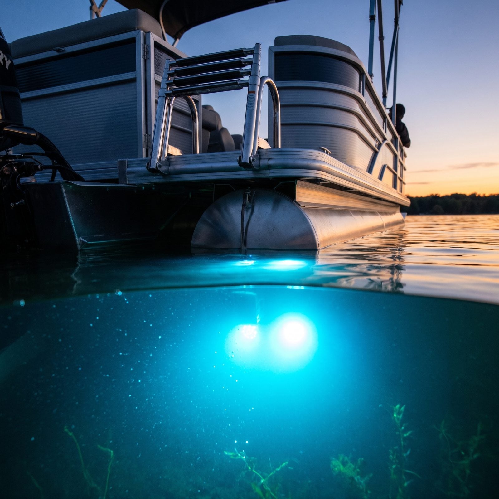 Install Underwater Transom Lights