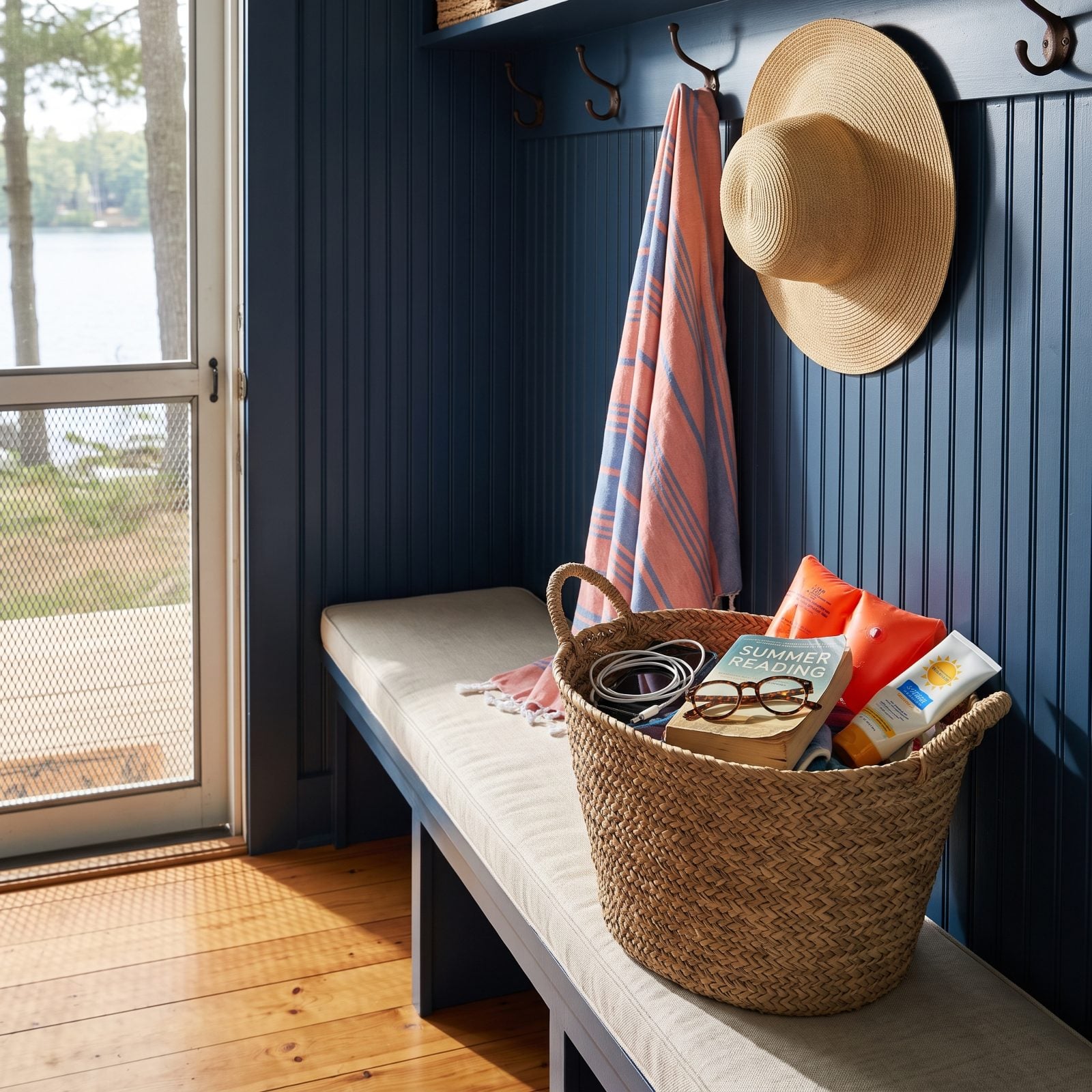 Keep a Dedicated Basket for Things Going Home