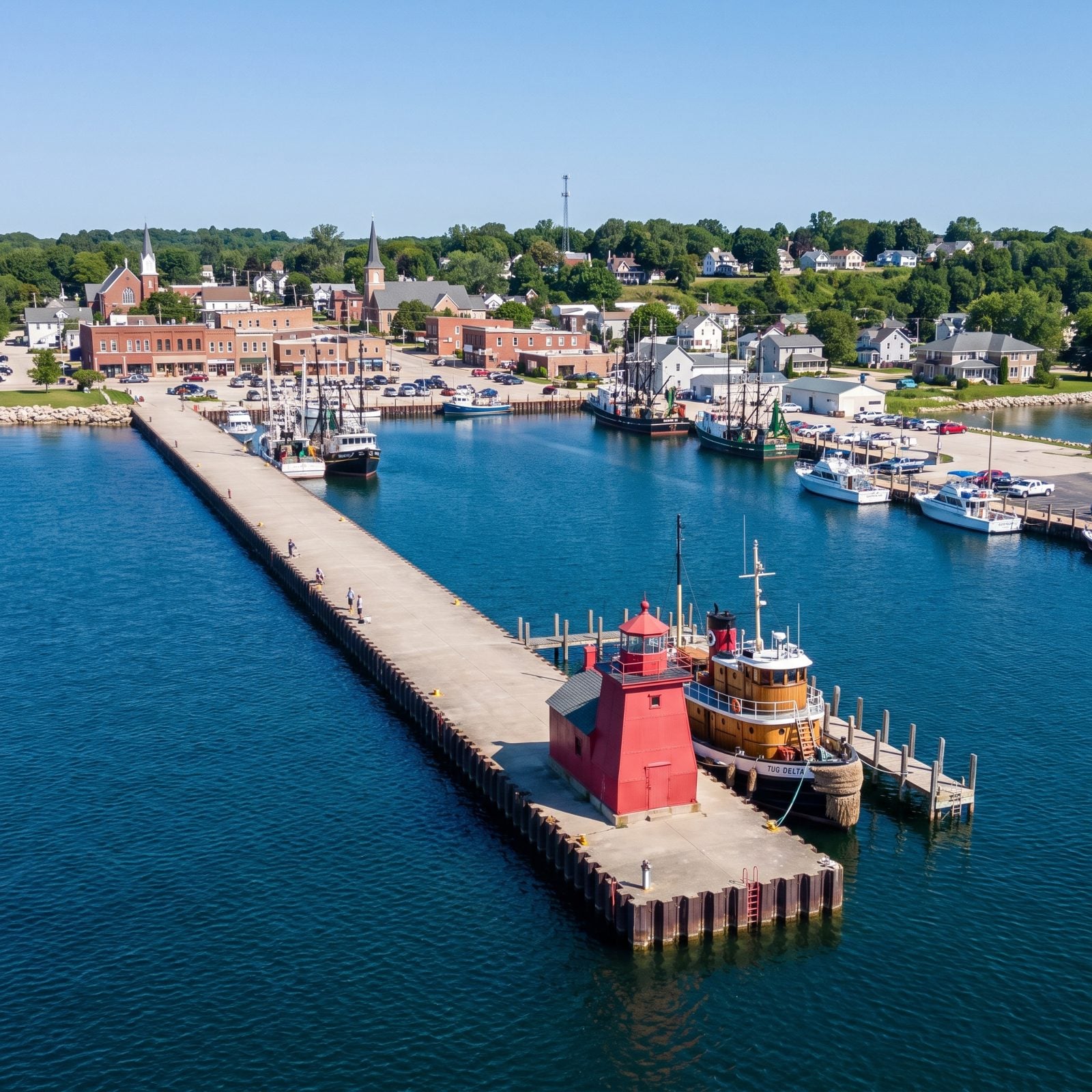 Kewaunee, Wisconsin, Commercial Fishing History Wraps a Pierhead Lighthouse