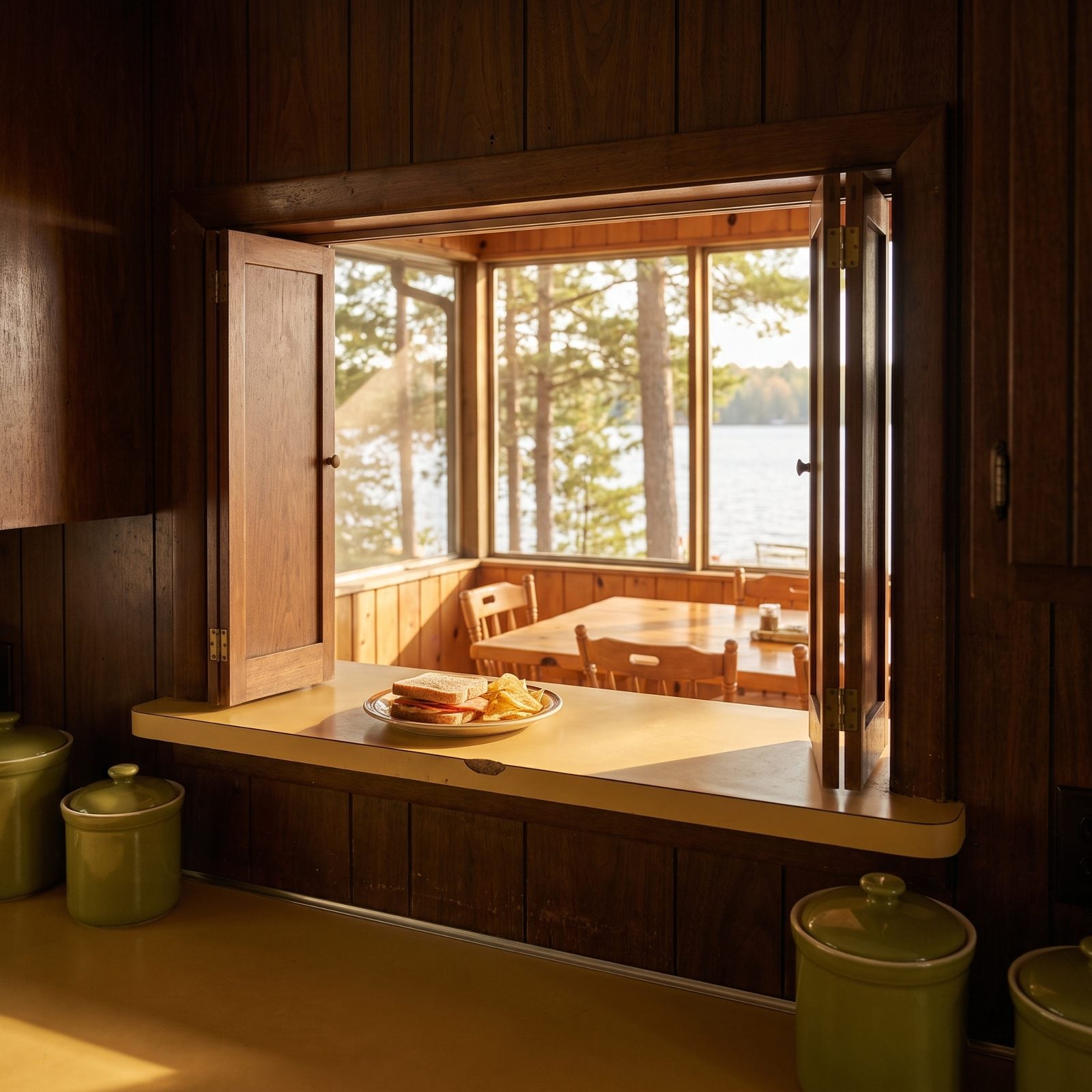 A Kitchen Pass-Through Serving Hatch