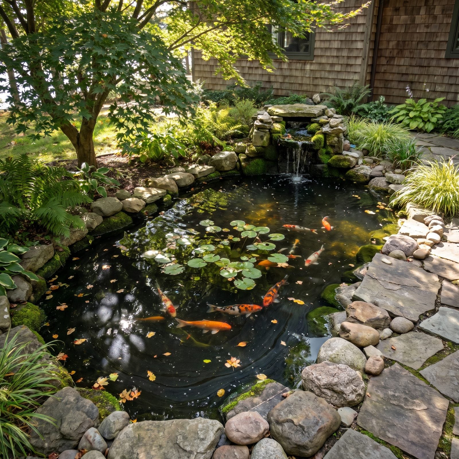 A Koi Pond or Trickling Water Feature