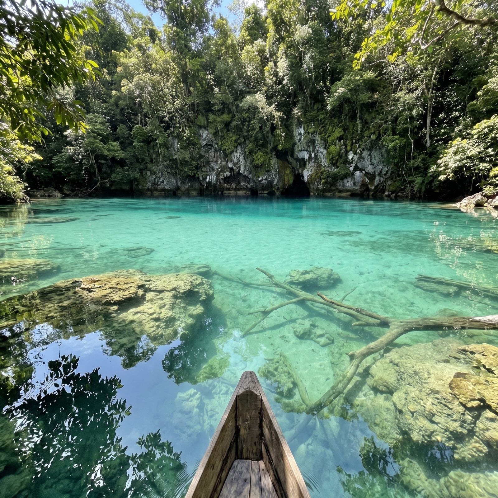 Labuan Cermin, Indonesia: Freshwater Floating on Top of Saltwater