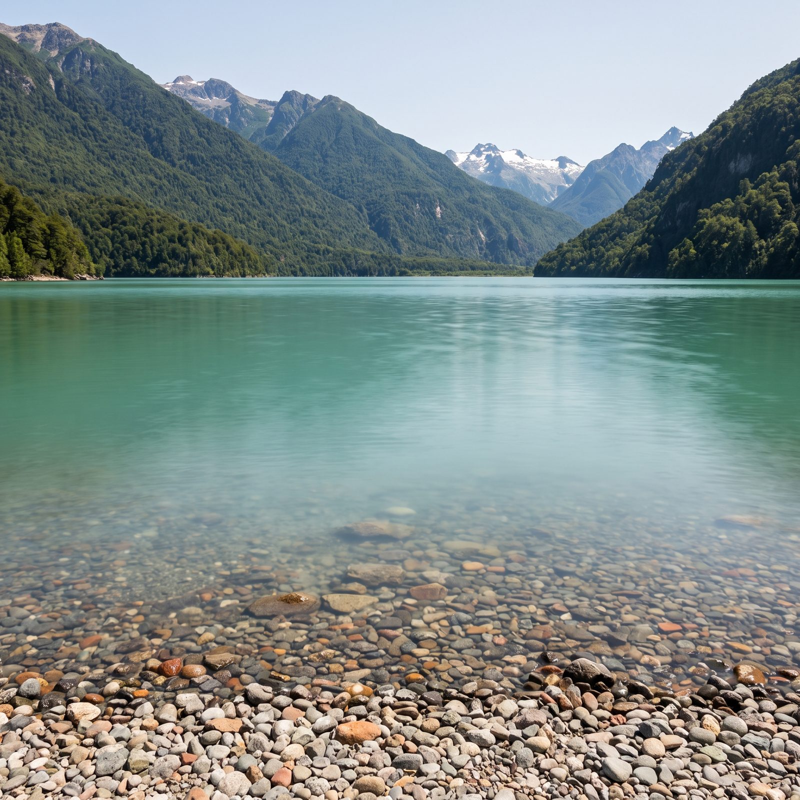 Lake Puelo, Argentina, Glacial Turquoise Water Near the Chilean Border