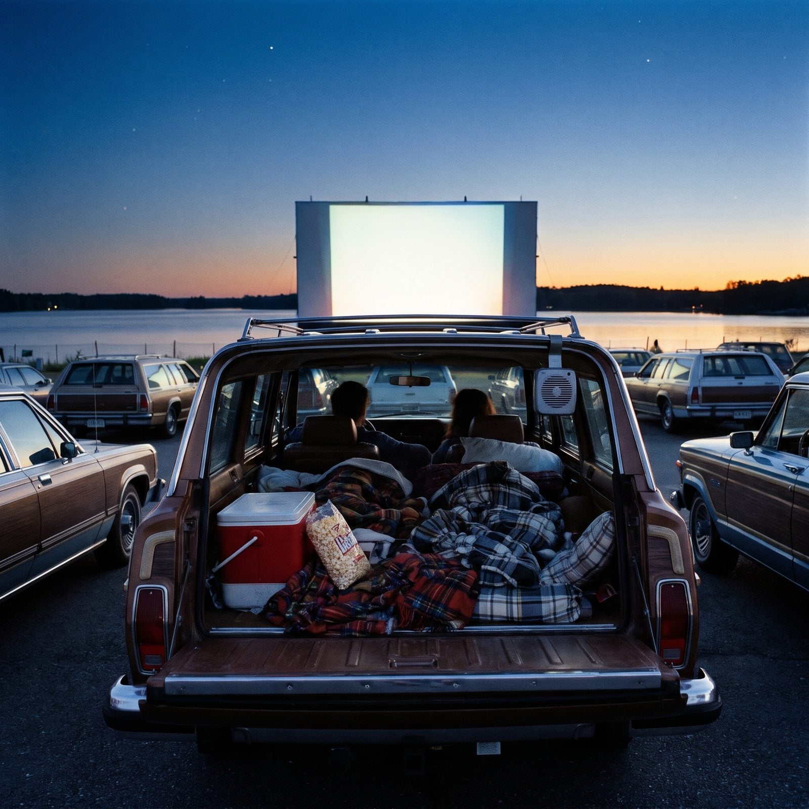 Lakeside Drive-In Movies From the Back of the Wagon