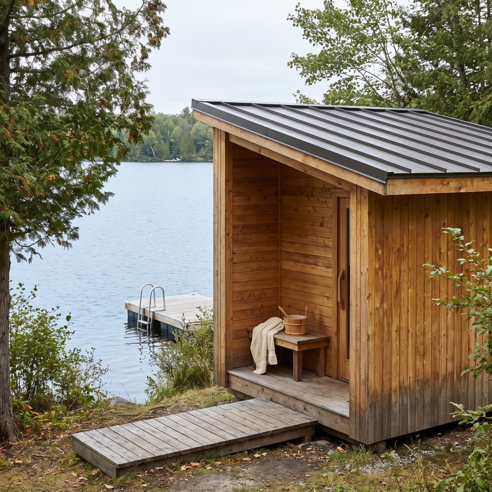 A Lakeside Sauna